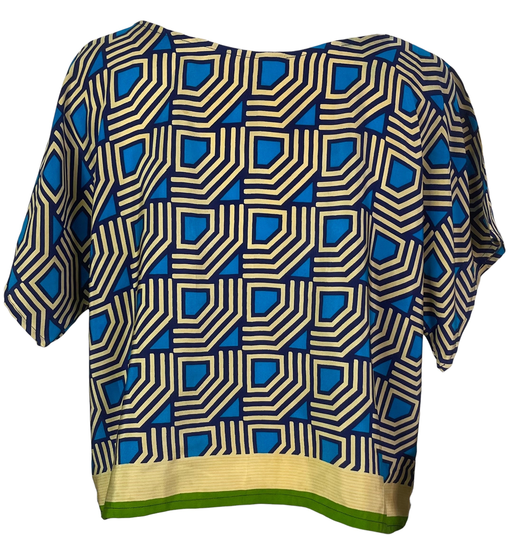 PREVIEW PRC8274 Wabi Sabi Pure Silk Boxy Top by FEBRUARY2026 – Handmade ethical Boxy Top from sariKNOTsari using upcycled silk. Designed in Canada for travel and slow fashion, loved from Toronto to LA to Sydney.