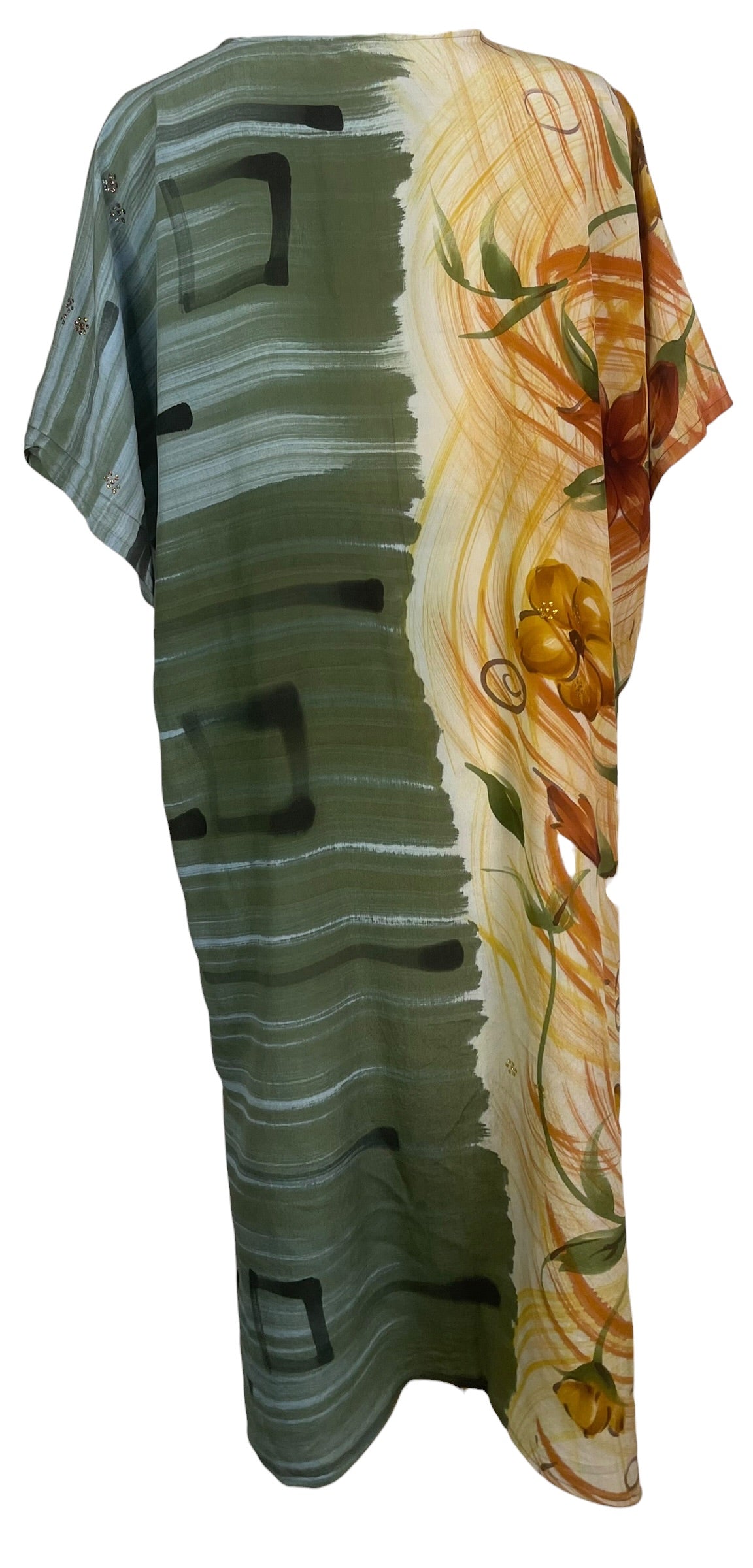 Releases Sunday at 8pm EST  PRC9212 Avatar Long Pure Silk Kimono Sleeved Duster with Belt