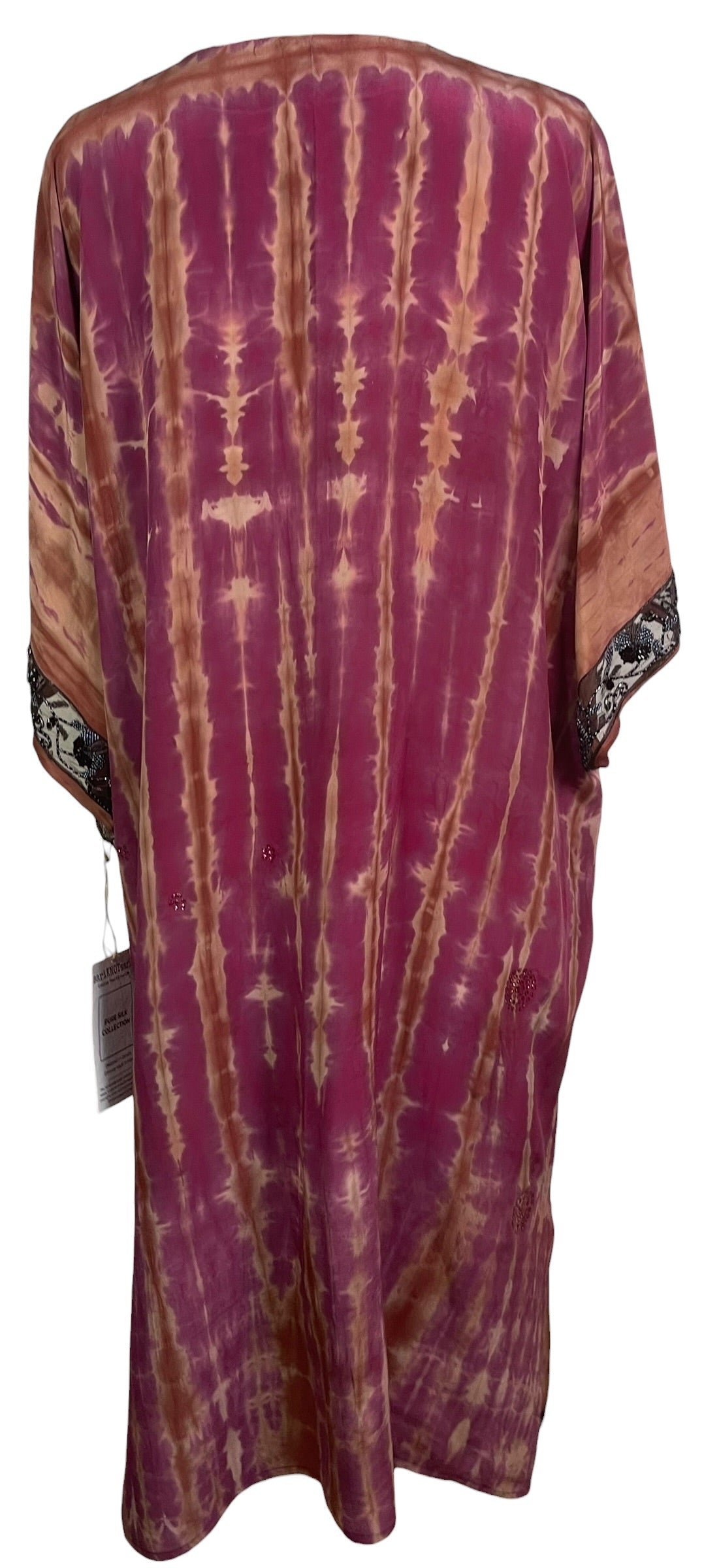 Releases Sunday at 8pm EST PRC9123 Avatar Long Pure Silk Kimono Sleeved Duster with Belt
