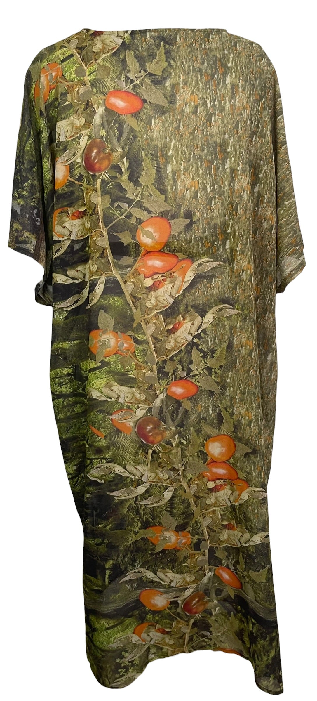 Releases Sunday at 8pm EST PRG9131 Sheer Avatar Long Pure Silk Kimono Sleeved Duster with Belt