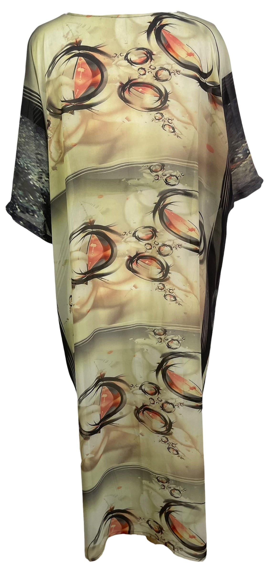 Releases Sunday at 8pm EST  PRG9128 Sheer Wabi Sabi Pure Silk Kimono Sleeved Duster with Belt