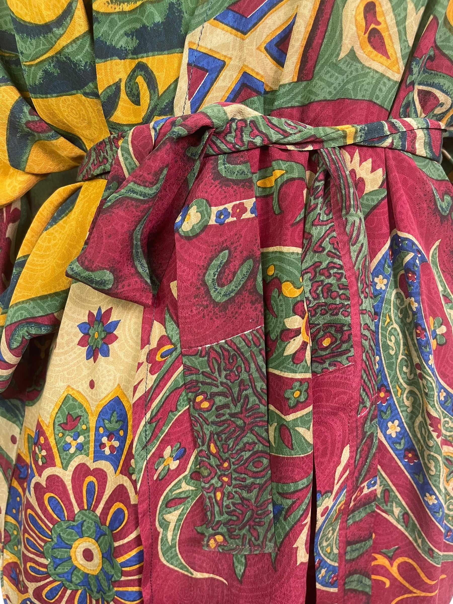Releases Sunday at 8pm EST PRC9120 Wabi Sabi Pure Silk Kimono Sleeved Duster with Belt