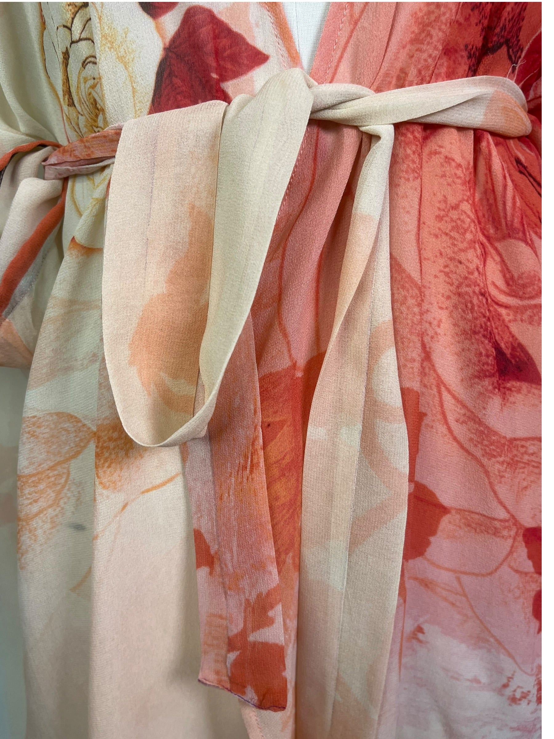 Releases Sunday at 8pm EST PRG9130  Wabi Sabi Pure Silk Kimono Sleeved Duster with Belt