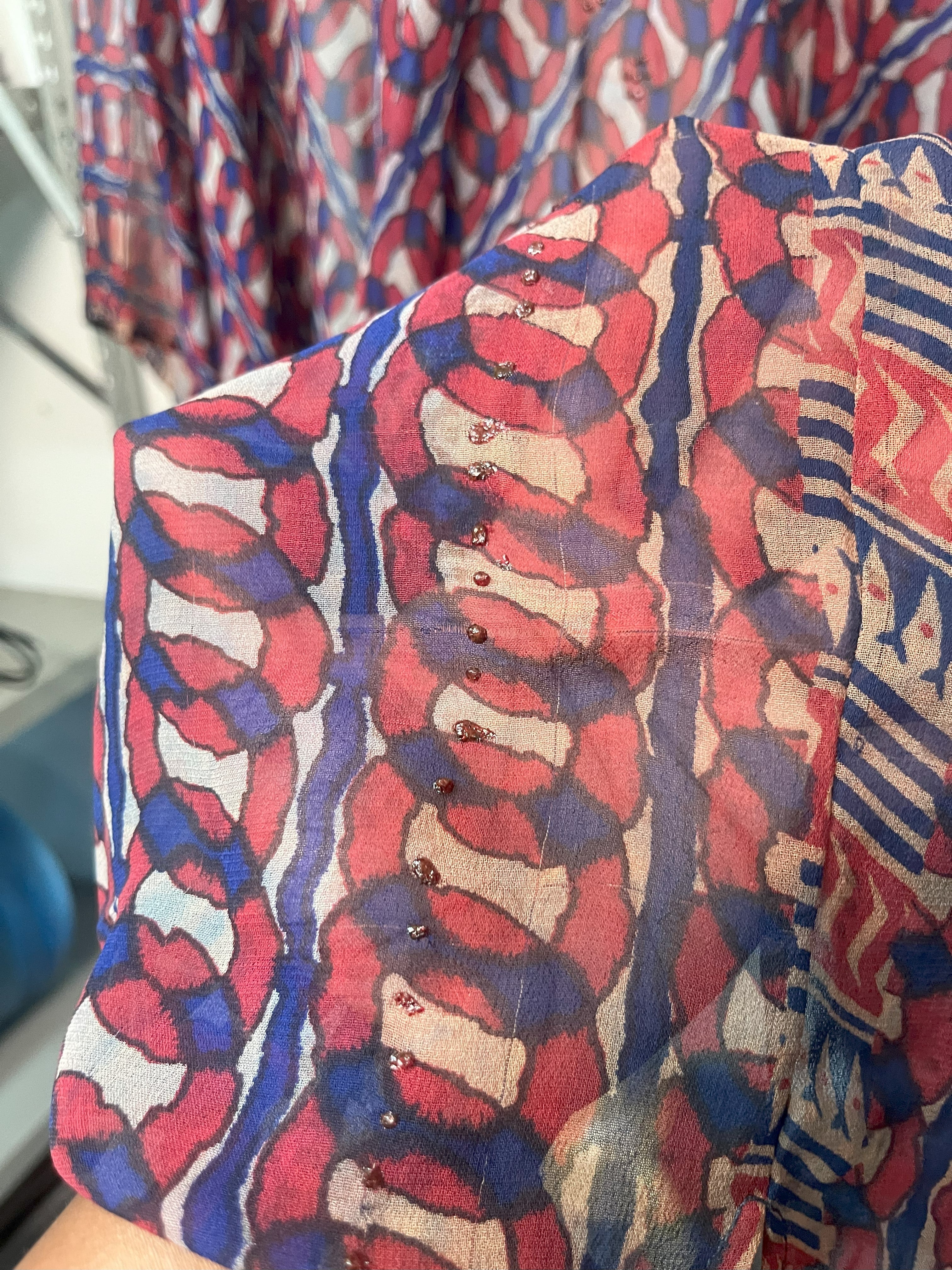 PRG7063 Sheer Wabi Sabi Pure Silk Cardigan