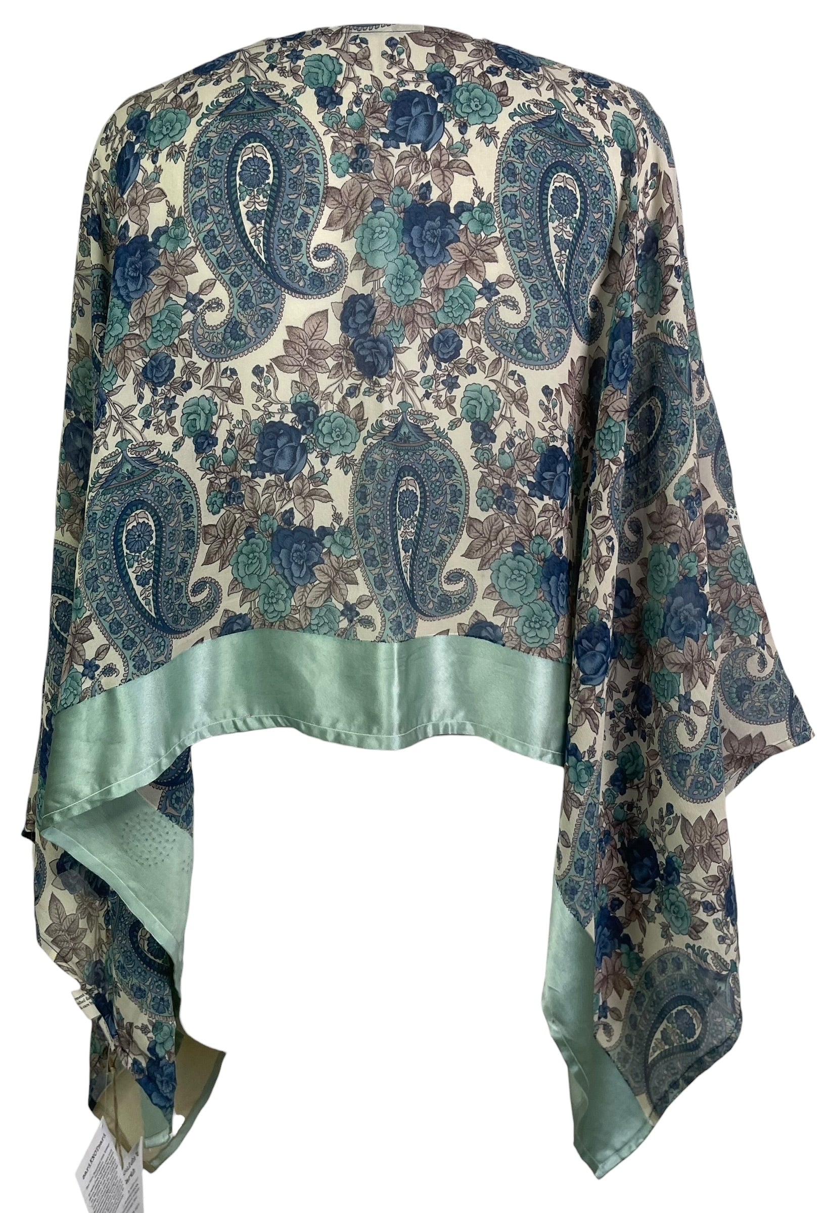 PRG8771 Sheer Avatar Pure Silk Capelet Poncho