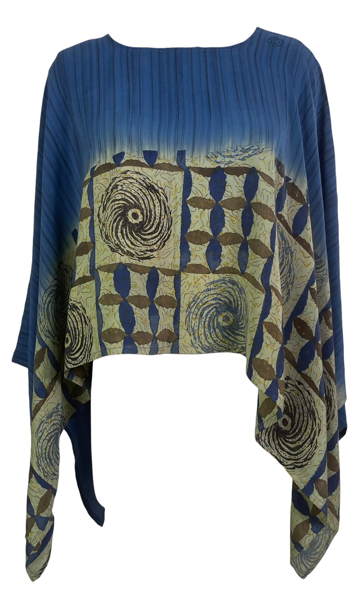 PRC8692 Avatar Pure Silk Capelet Poncho