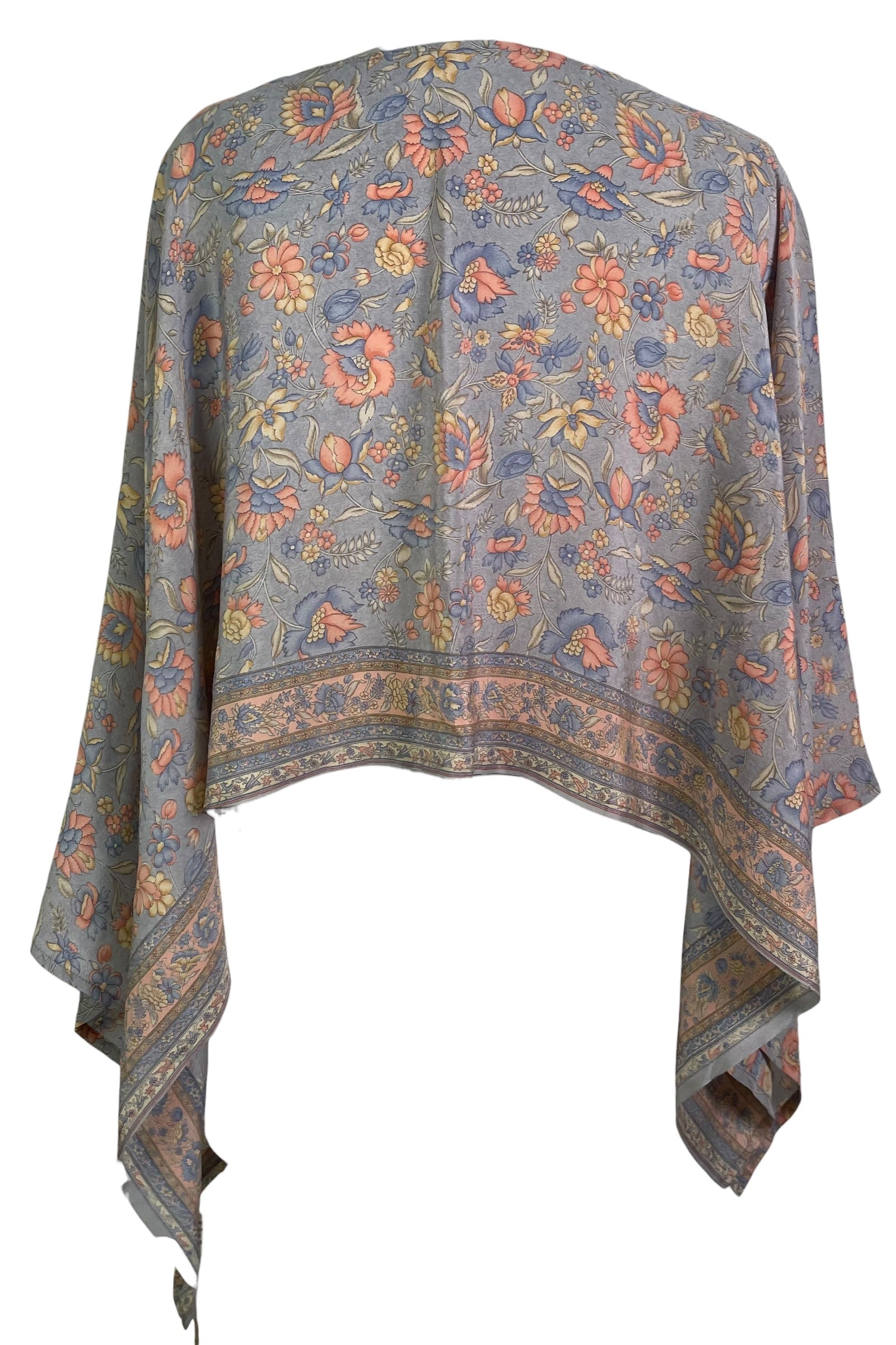 PRC8696 Avatar Pure Silk Capelet Poncho