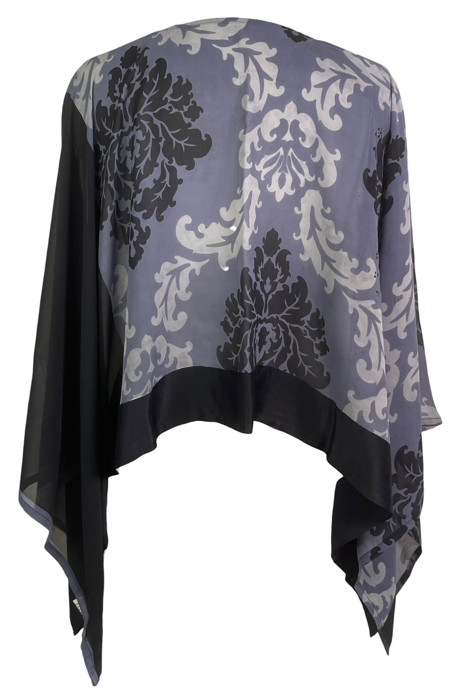 PRG8716 Sheer Pure Silk Wabi Sabi Capelet Poncho
