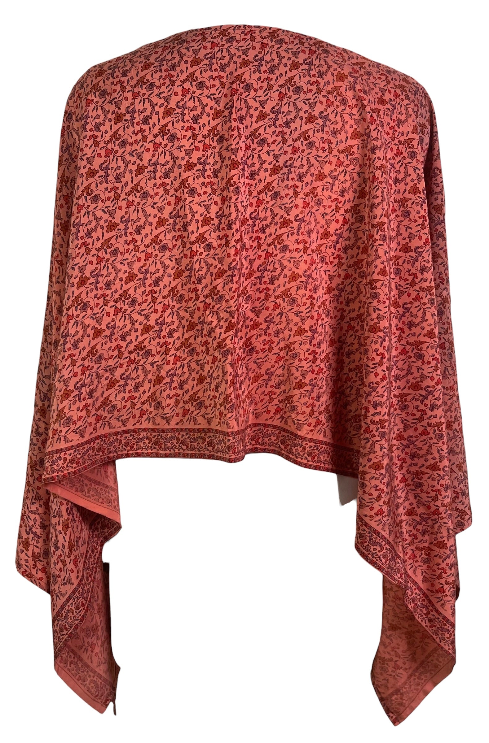 PRC8900 Pure Silk Wabi Sabi Capelet Poncho