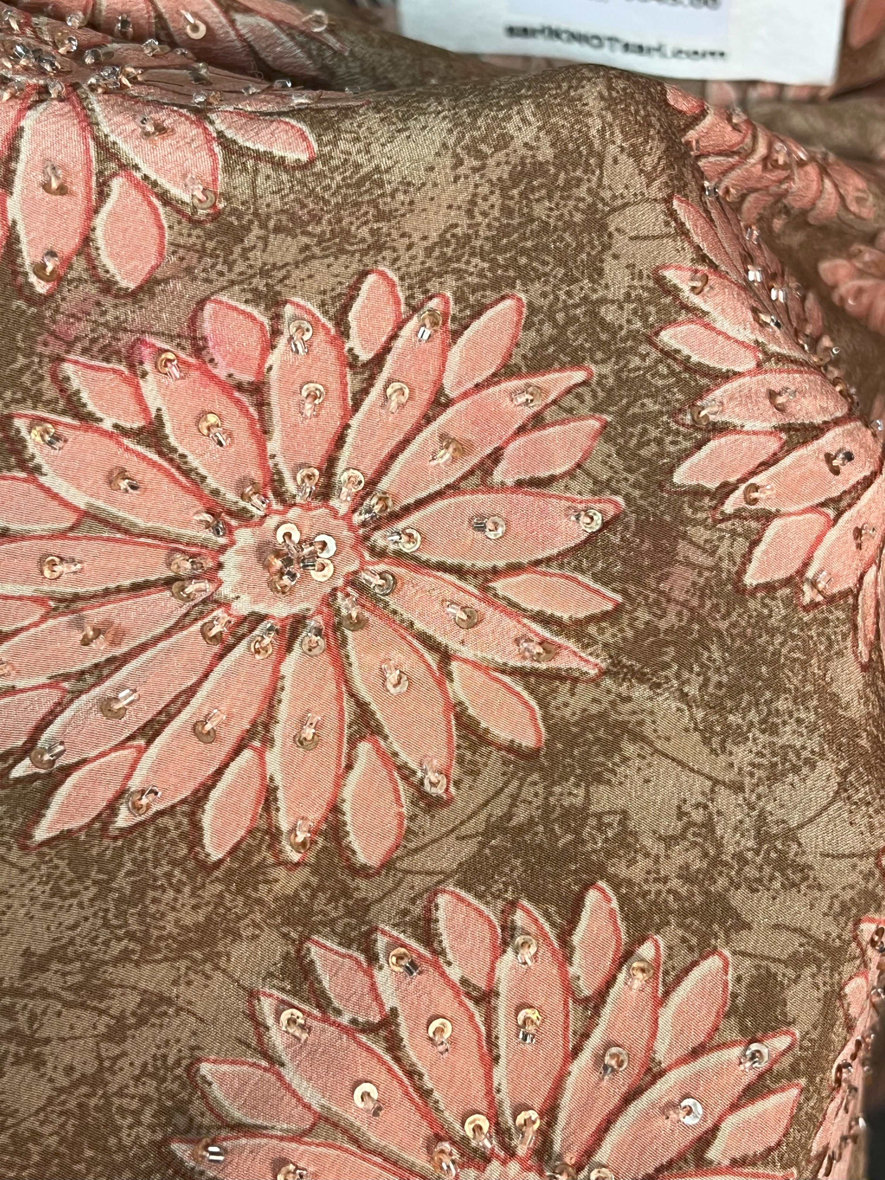 PRC7250 Wabi Sabi Pure Silk Maxi Dress with Belt