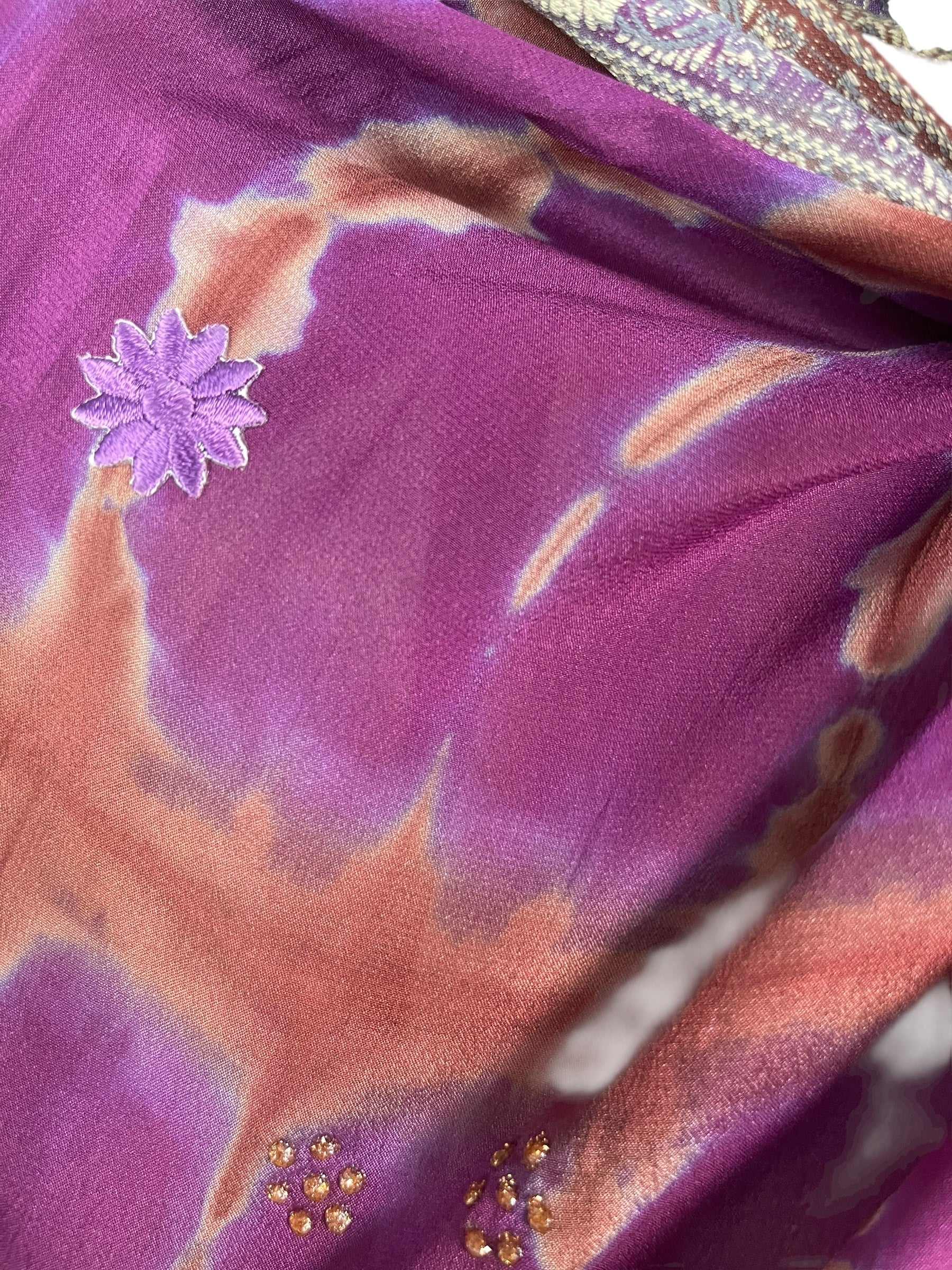 PRC8219 Avatar Pure Silk Kimono-Sleeved Jacket with Belt