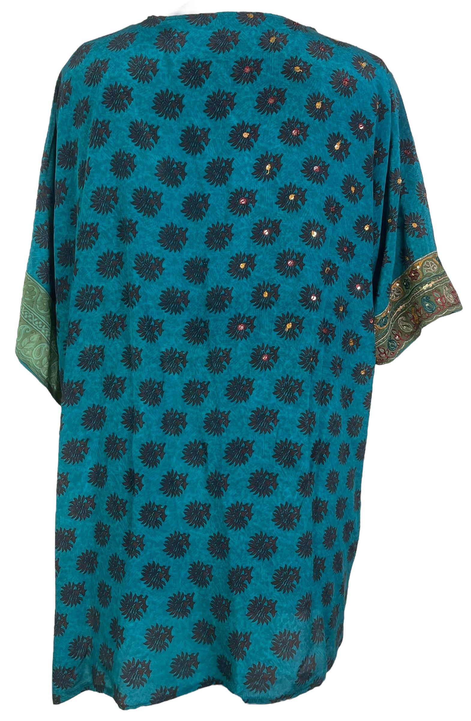 PRC8218 Avatar Pure Silk Kimono-Sleeved Jacket with Belt