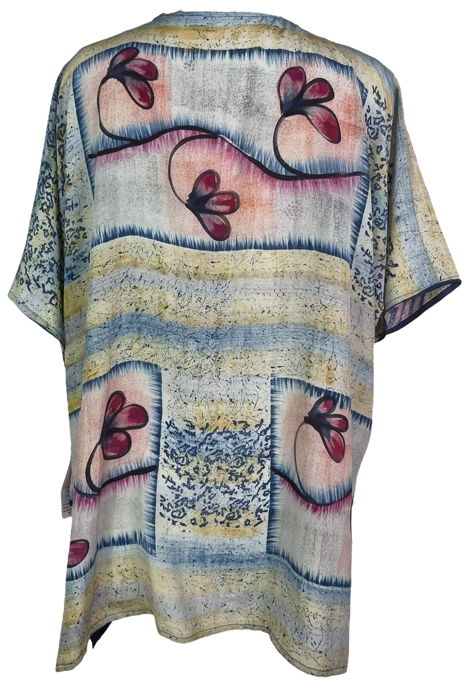 PRC8223 Avatar Pure Silk Kimono-Sleeved Jacket with Belt