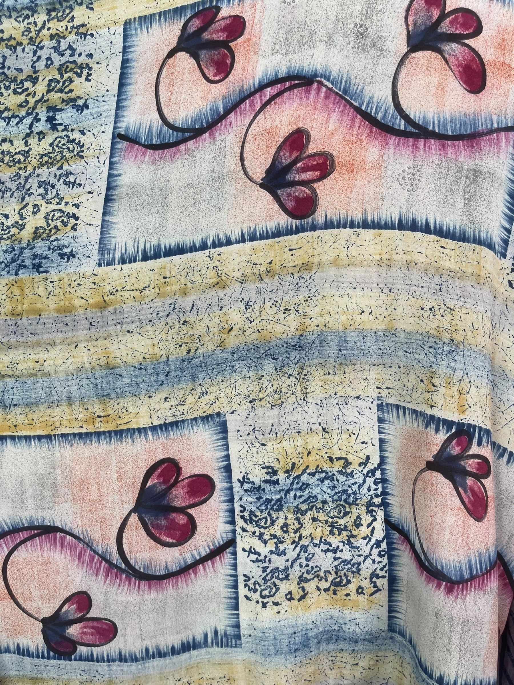 PRC8223 Avatar Pure Silk Kimono-Sleeved Jacket with Belt