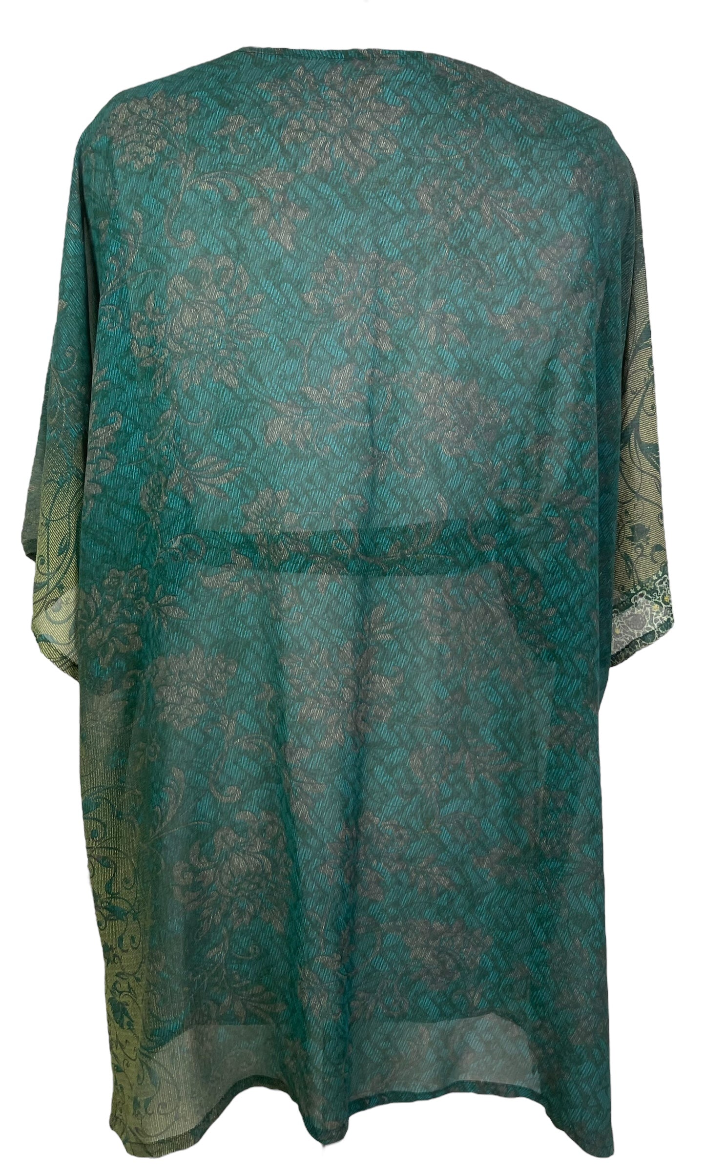 PRG8238 Avatar Pure Silk Kimono-Sleeved Jacket with Belt