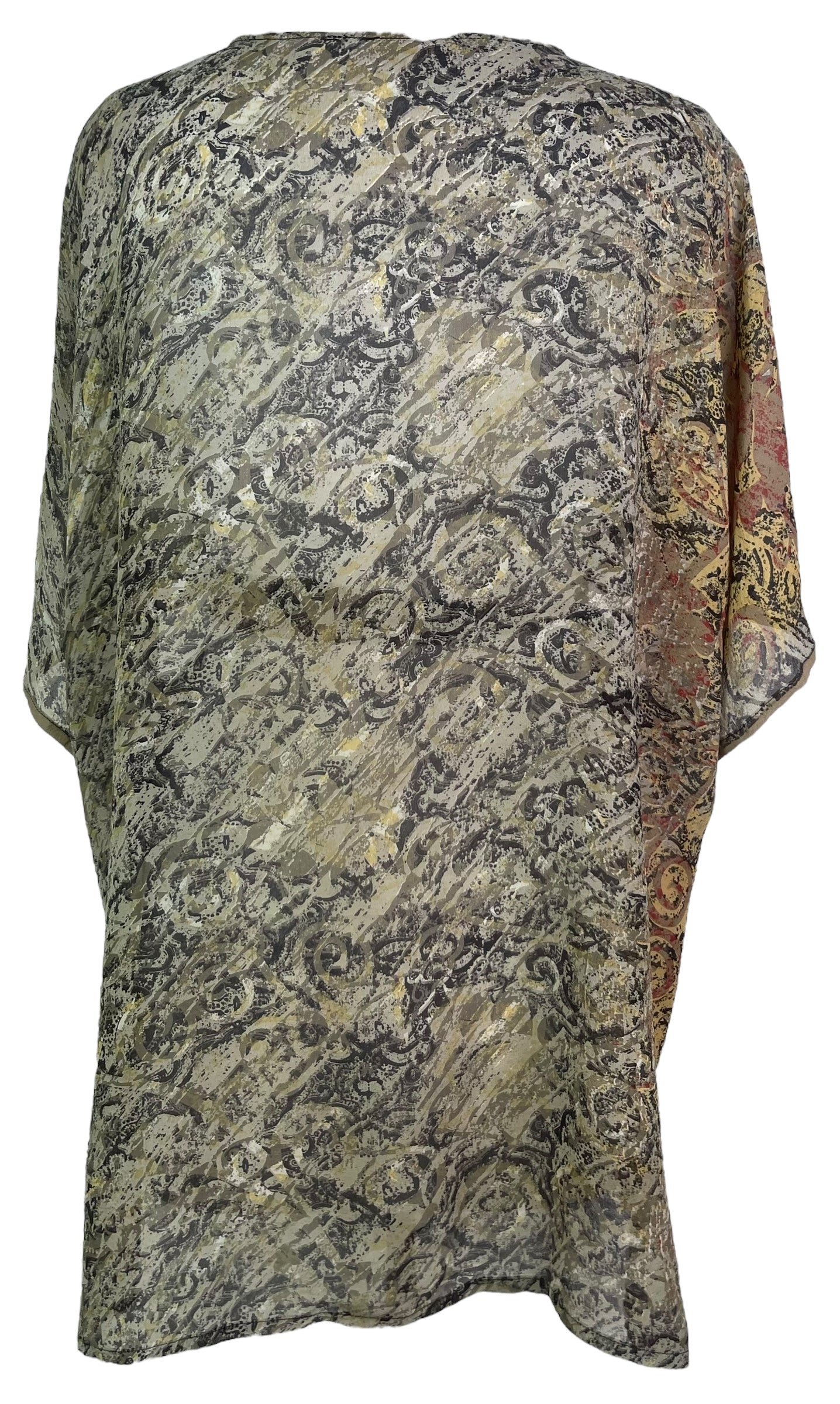 PRG8235 Avatar Pure Silk Kimono-Sleeved Jacket with Belt