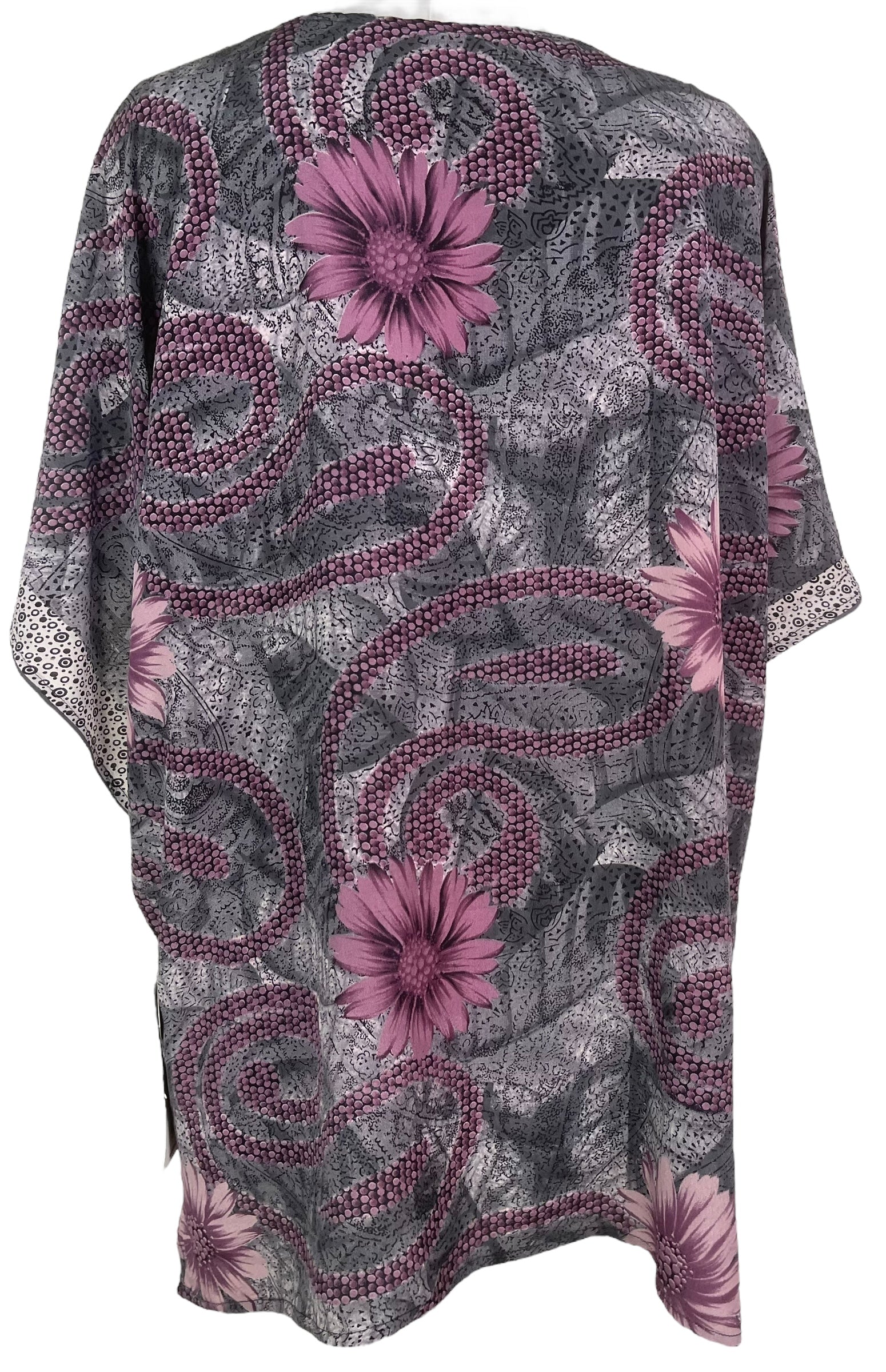 PRC8222 Avatar Pure Silk Kimono-Sleeved Jacket with Belt