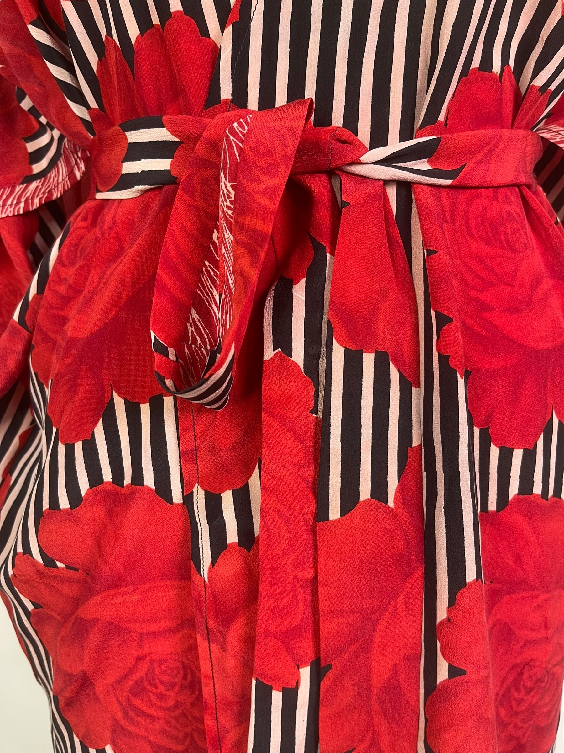 PRC8221 Avatar Pure Silk Kimono-Sleeved Jacket with Belt