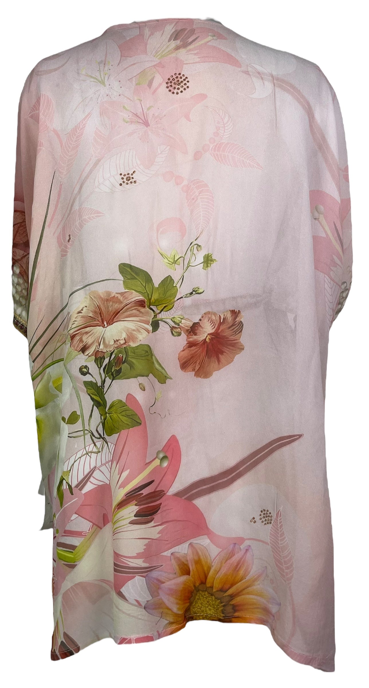 PRG8236 Avatar Pure Silk Kimono-Sleeved Jacket with Belt