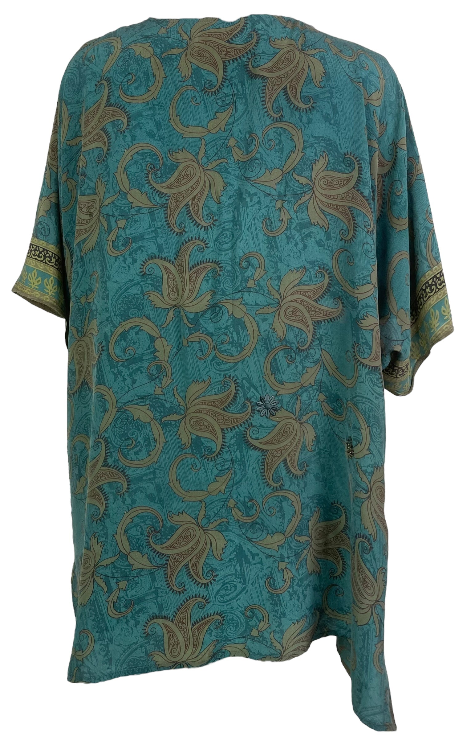 PRC8226 Wabi Sabi Pure Silk Kimono-Sleeved Jacket with Belt