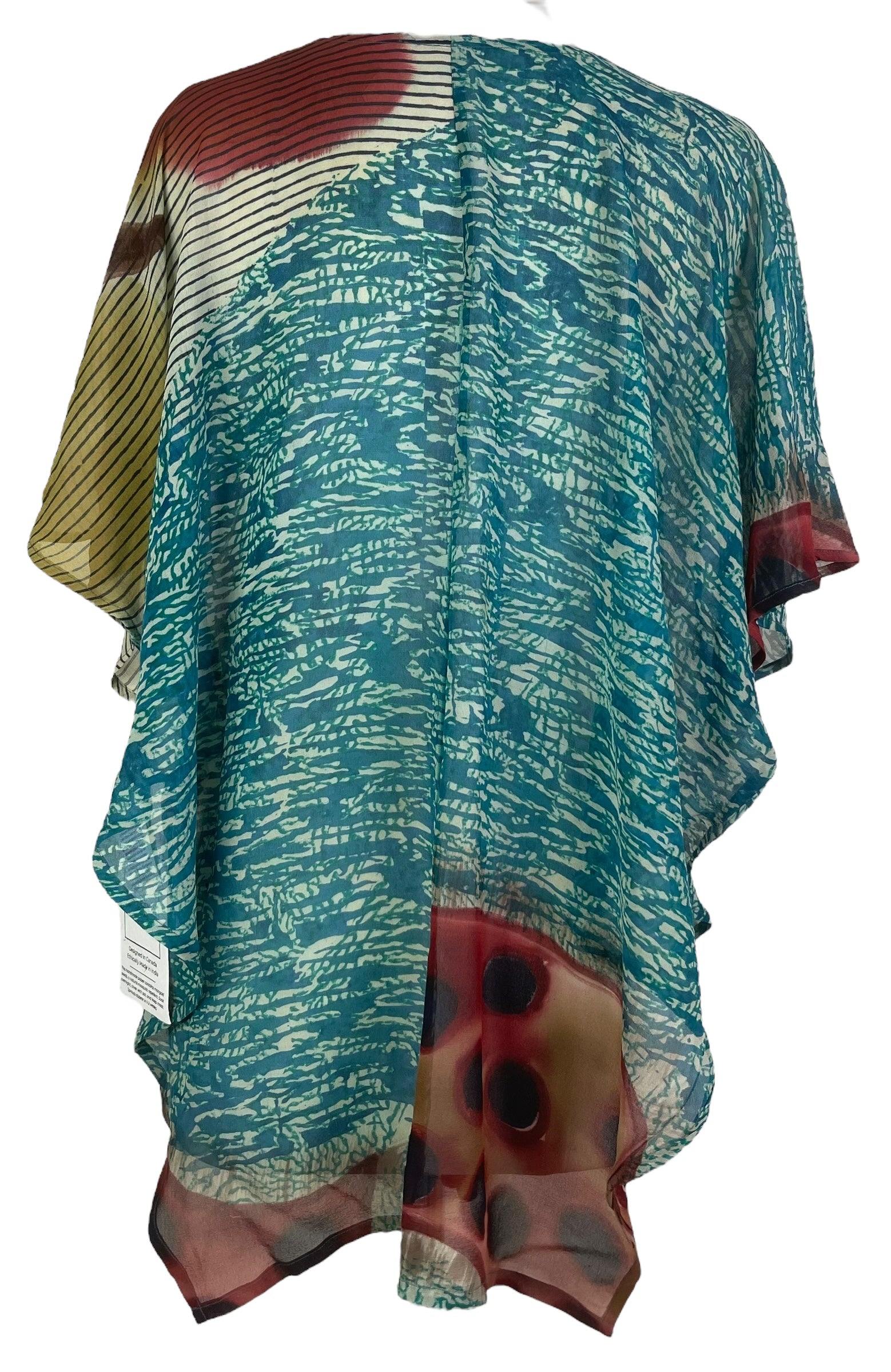 PRG8134 Sheer Avatar Pure Silk Waterfall Top
