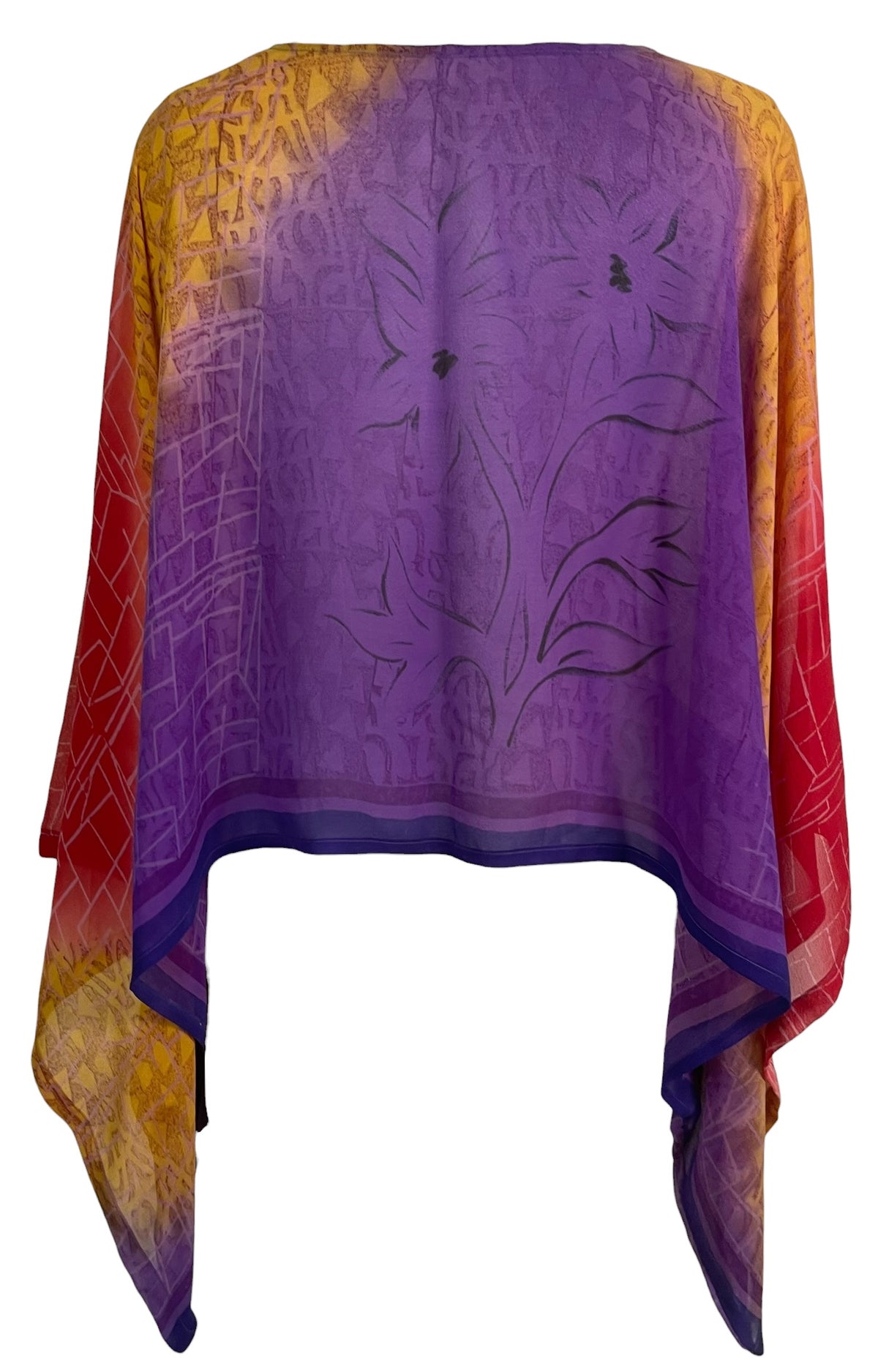 Releases Sunday at 8pm EST  PRG9108 Sheer Wabi Sabi Pure Silk Kimono-Sleeved Top