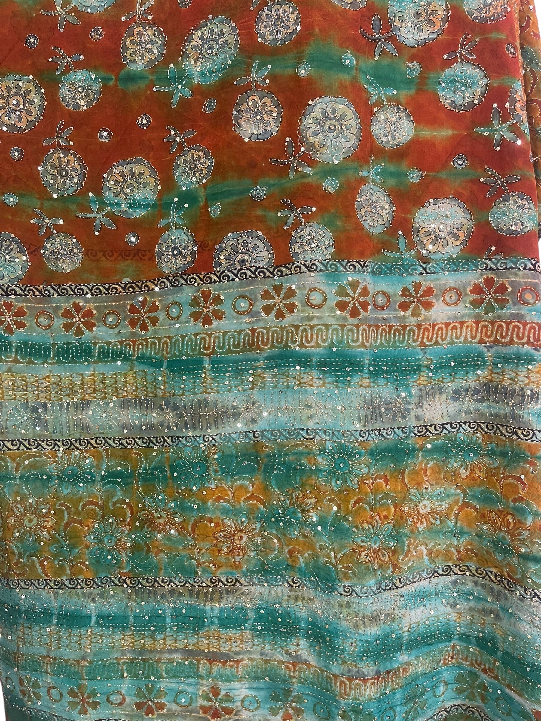 PRC8946 Avatar Pure Silk Midi Length Kaftan