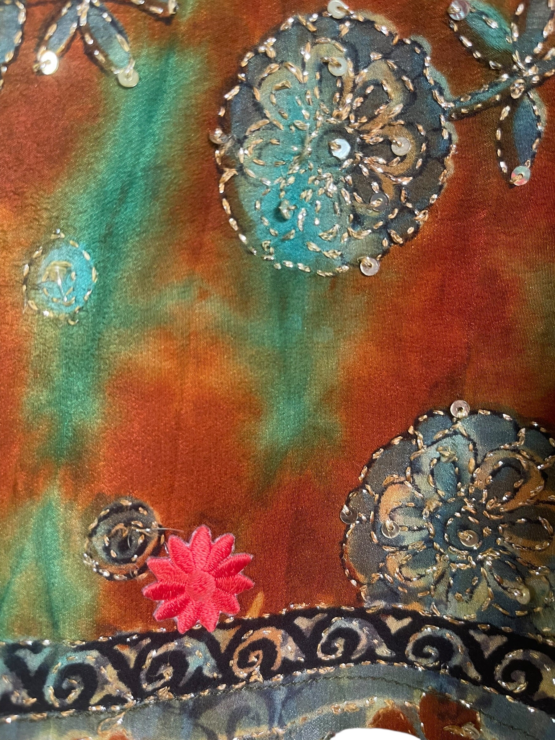 PRC8946 Avatar Pure Silk Midi Length Kaftan