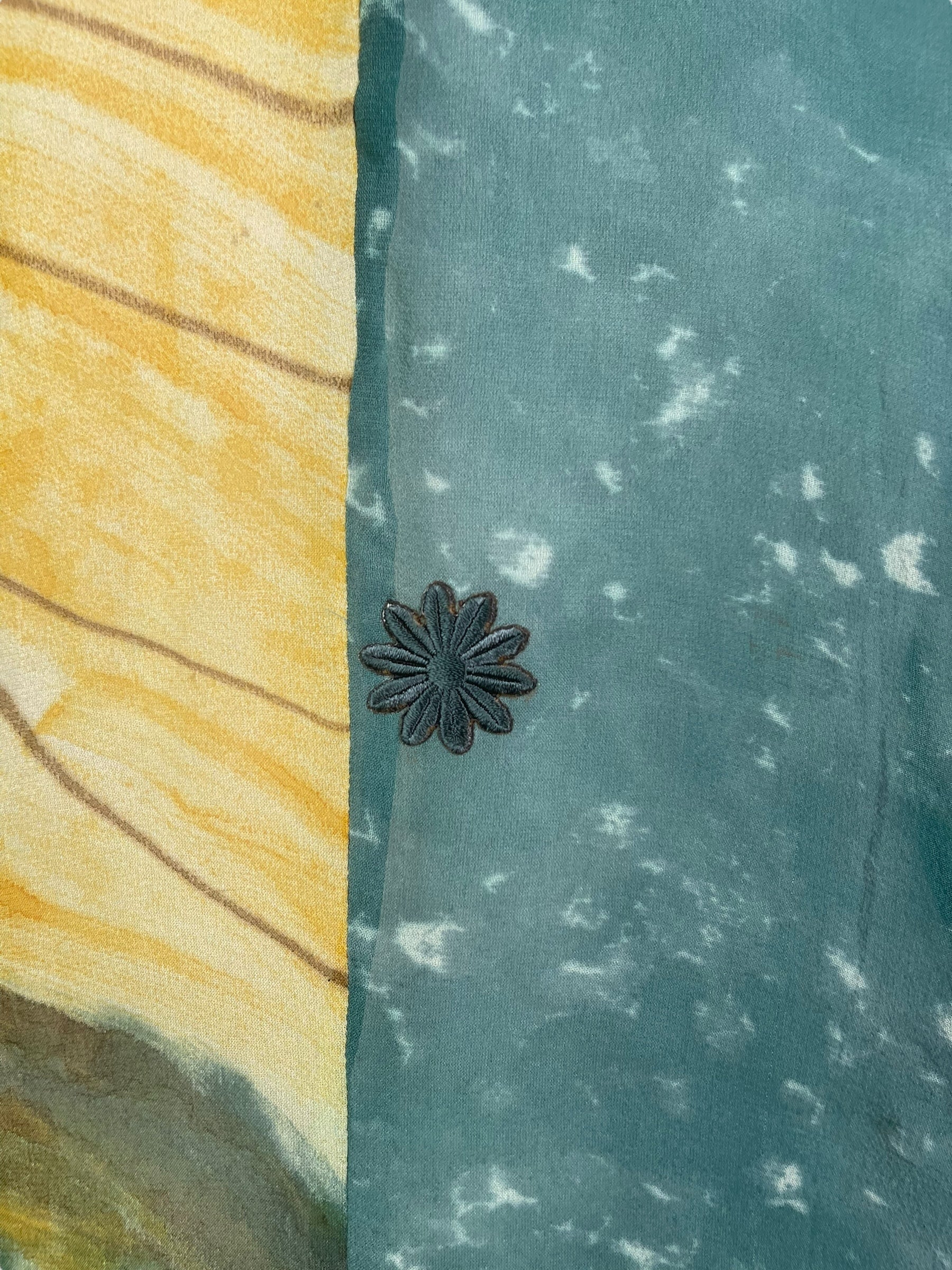 PRG8148 Sheer Avatar Pure Silk Waterfall Top