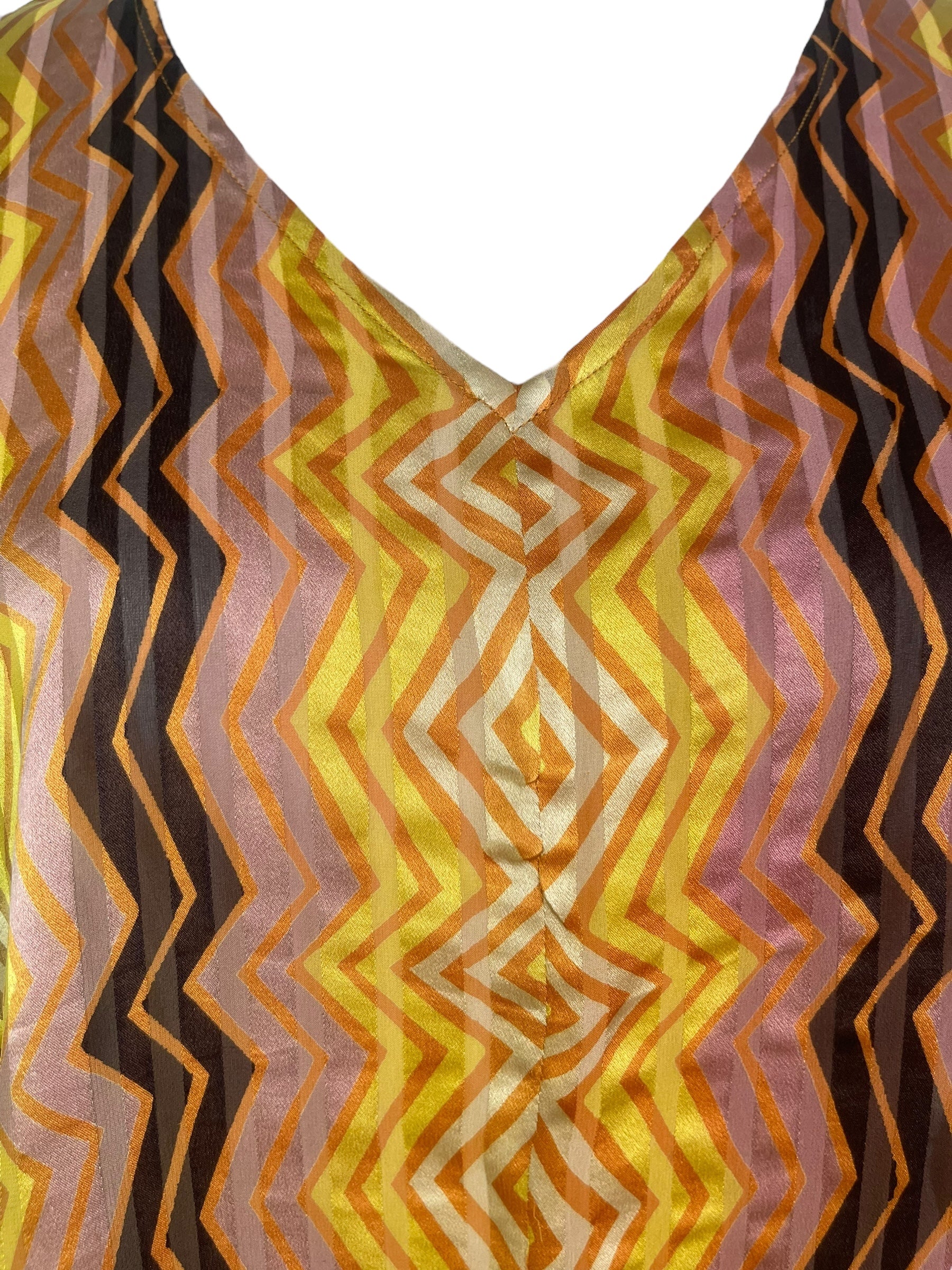 PRG8142 Sheer Avatar Pure Silk Waterfall Top