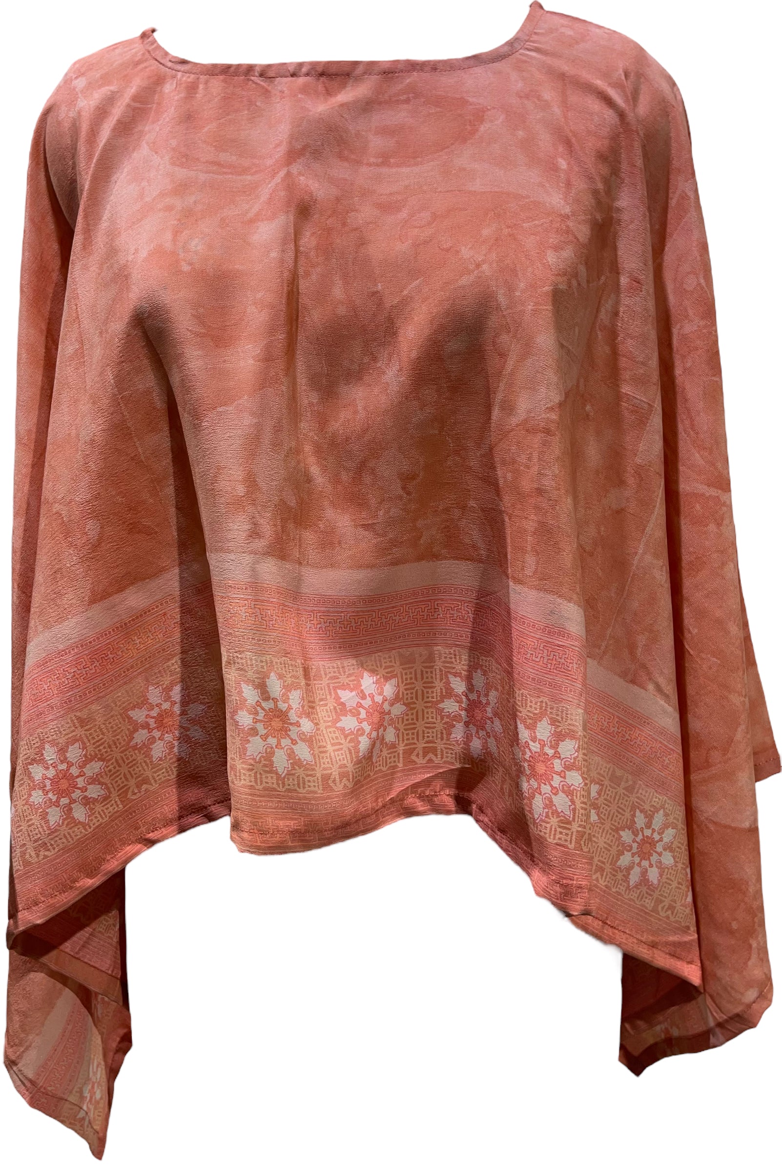 PRC5482 Pure Silk Wabi Sabi Capelet Poncho