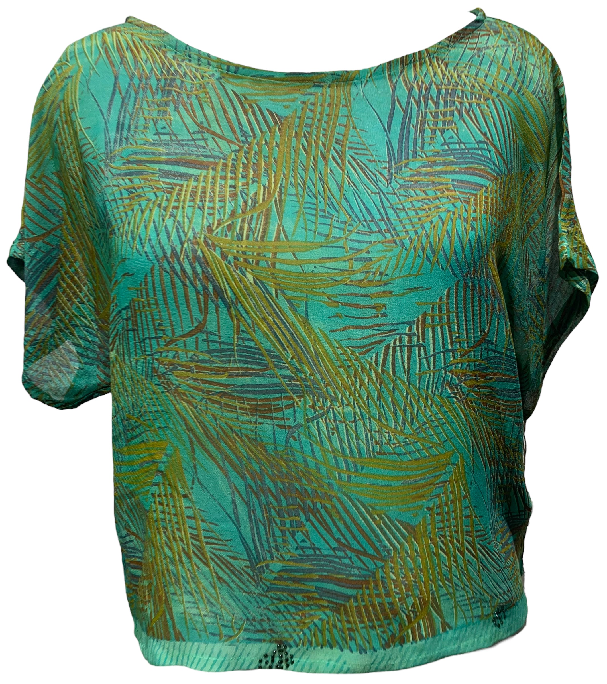 PRG4200 Sheer Avatar Pure Silk Boxy Top