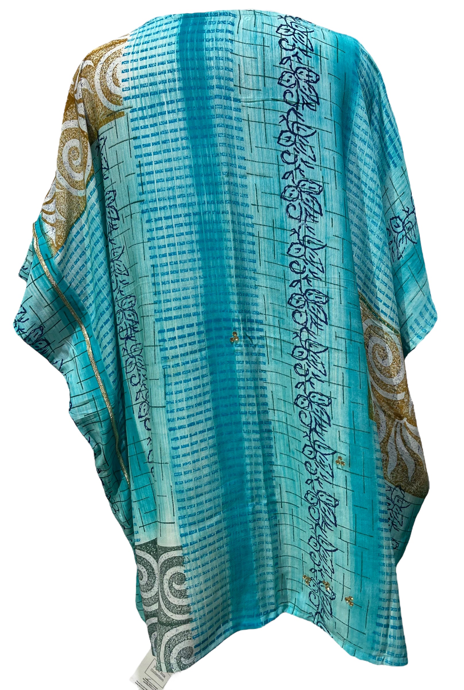 PRC5020 Avatar Pure Silk Short Kaftan Tunic