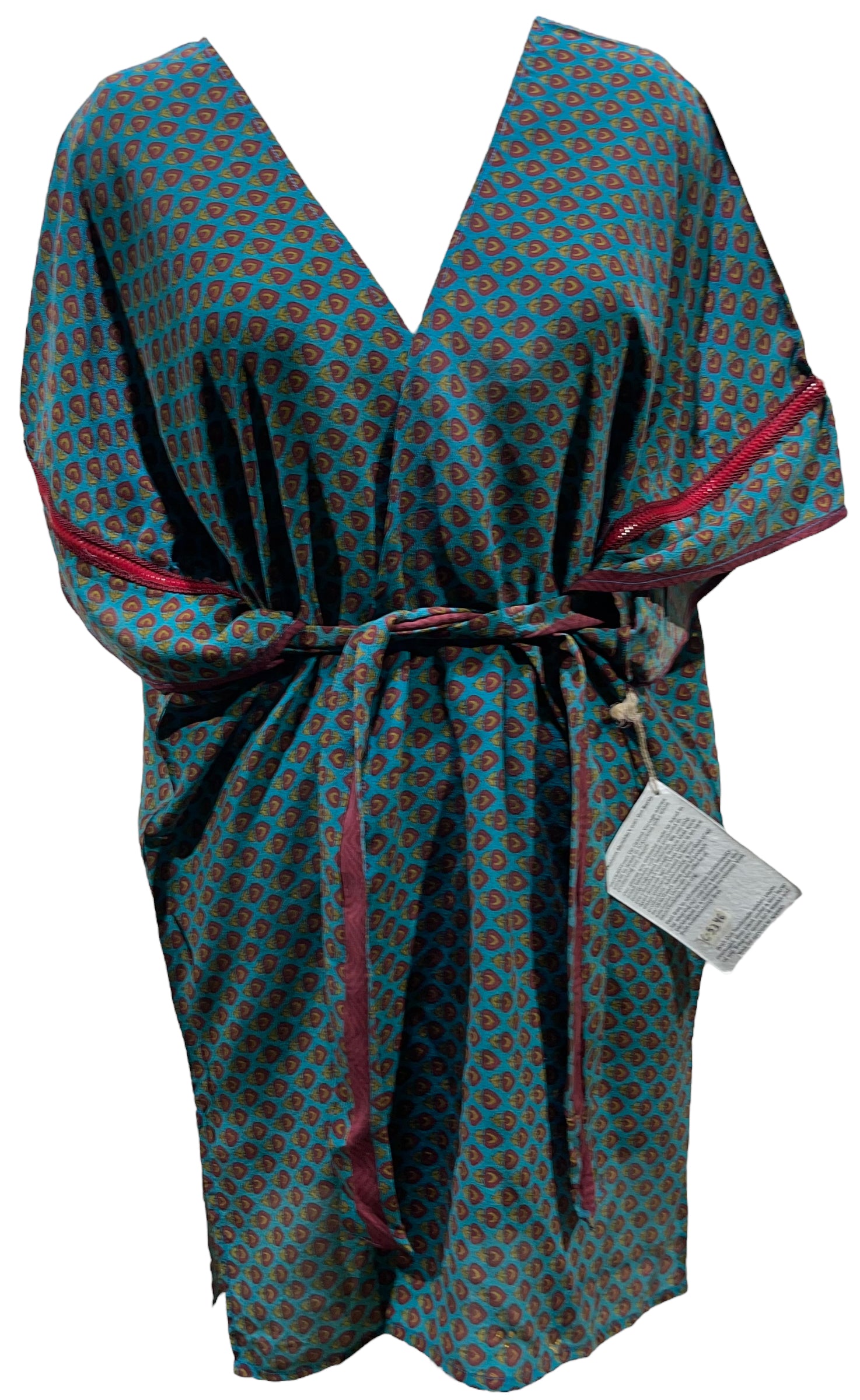 PRC5346 Avatar Pure Silk Kimono-Sleeved Jacket with Belt