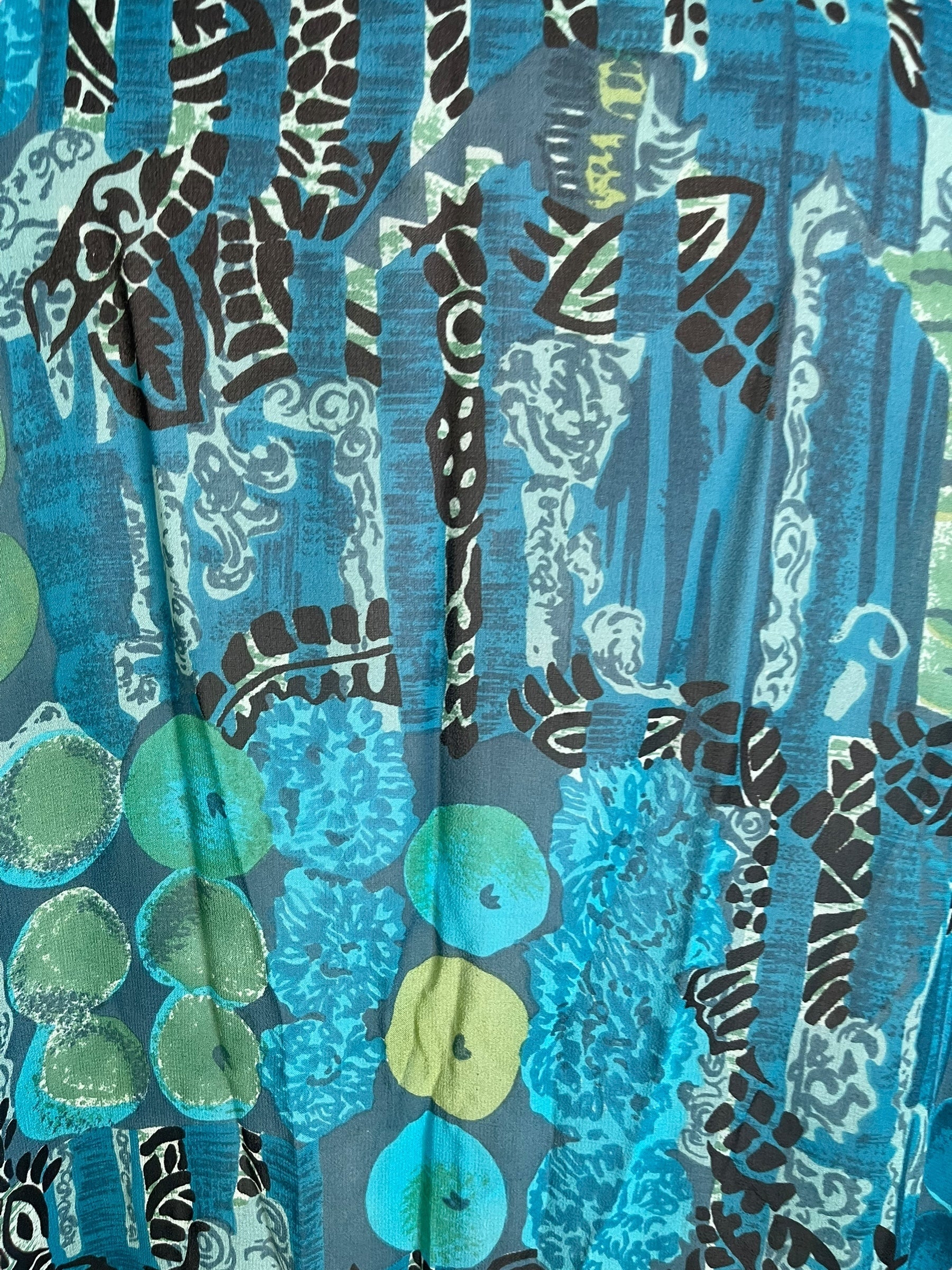 PRG6781 Sheer Wabi Sabi Pure Silk Maxi Kaftan