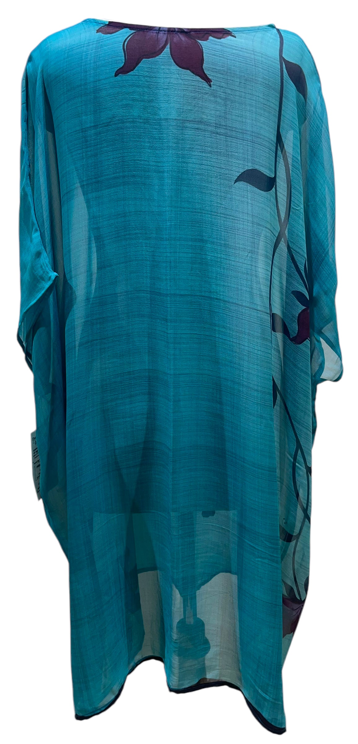 PRG5401 Sheer Avatar Pure Silk Midi Length Kaftan