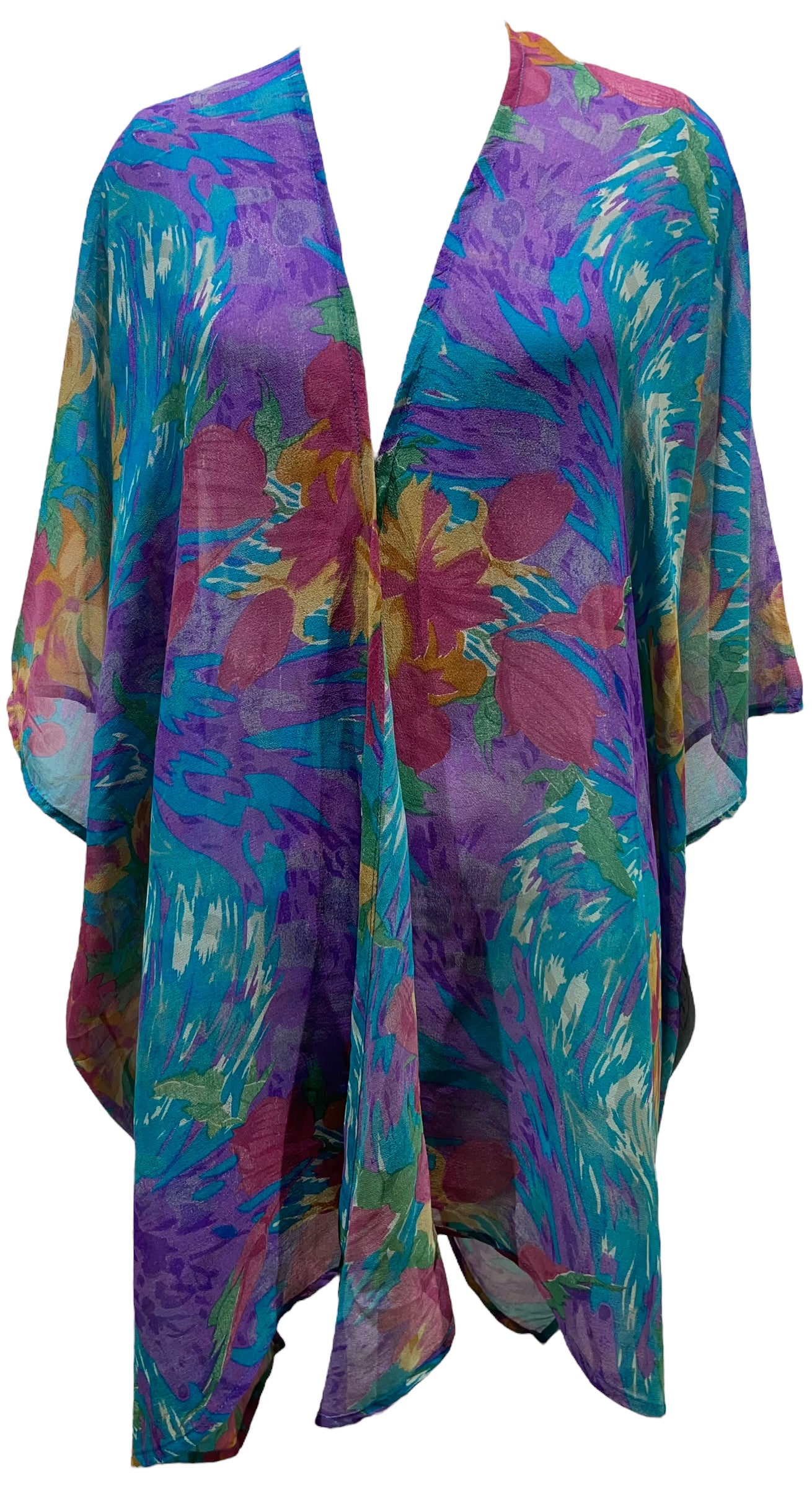 PRG5252 Sheer Avatar Pure Silk Cardigan