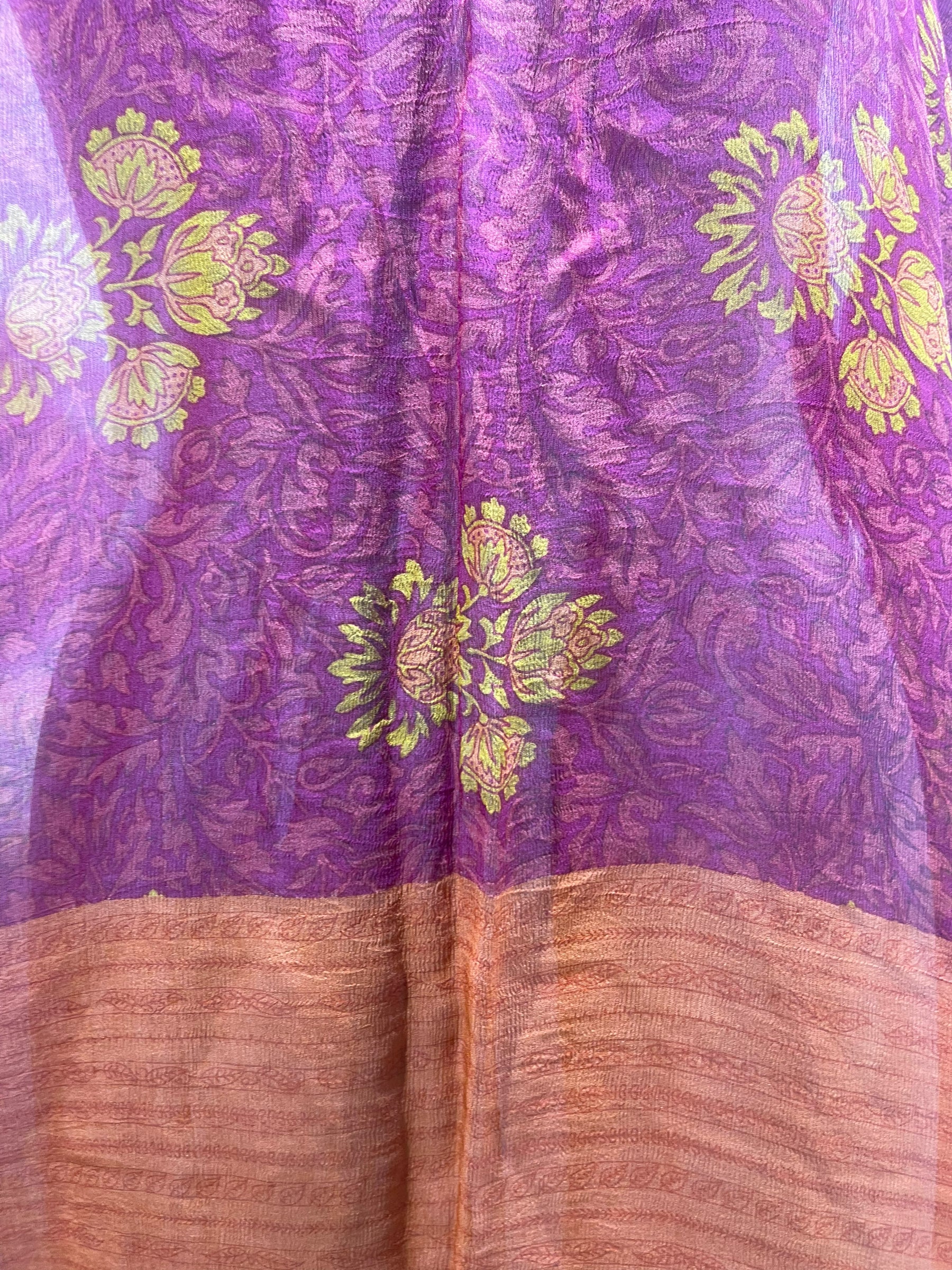 PCH5428 Sheer Chiffon  Avatar Pure Silk Short Kaftan Tunic