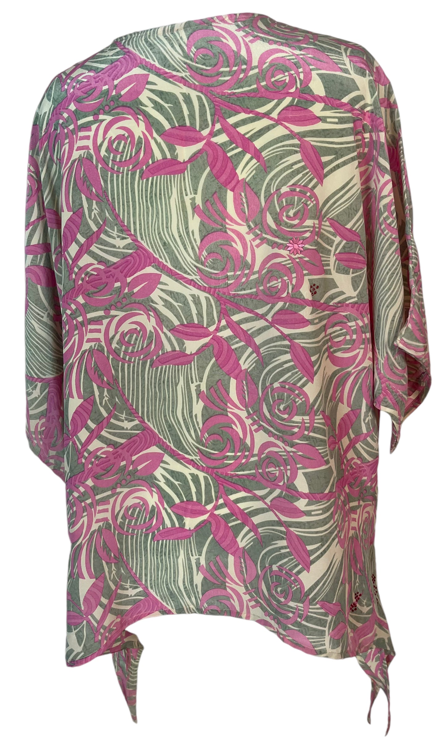 PRC5846 Avatar Pure Silk Long Tunic with Side Ties