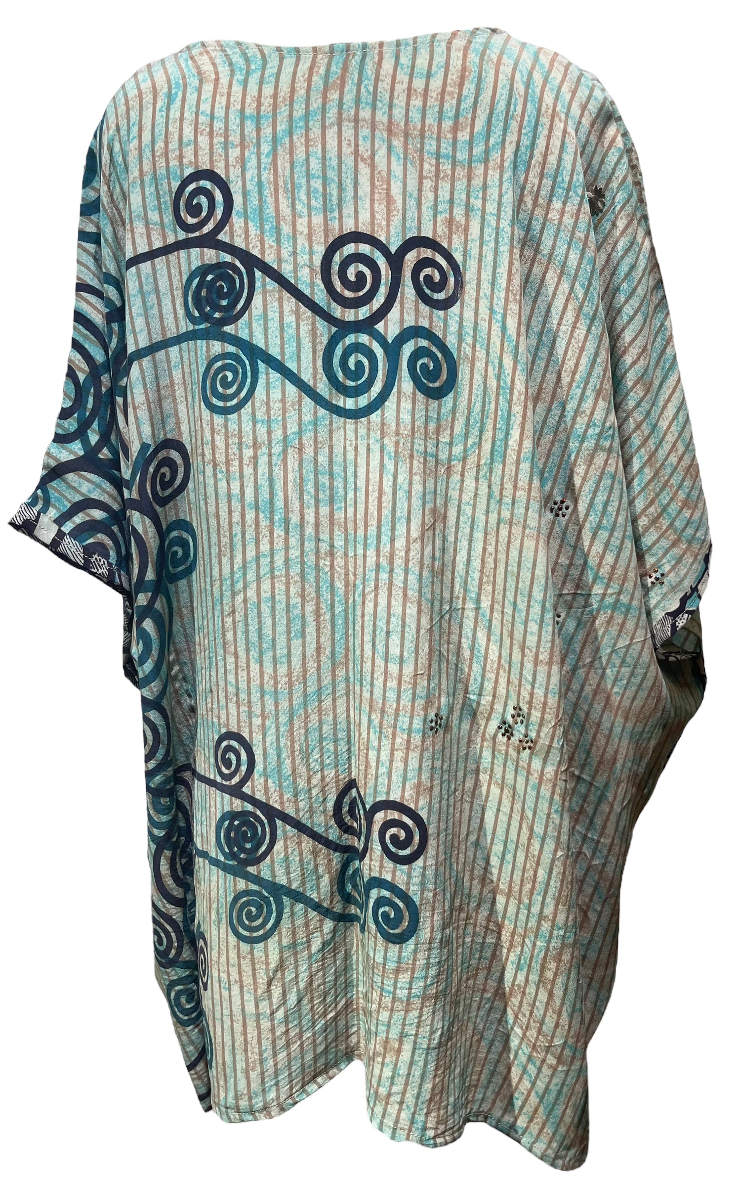 PRC4683 Avatar Pure Silk Short Kaftan Tunic