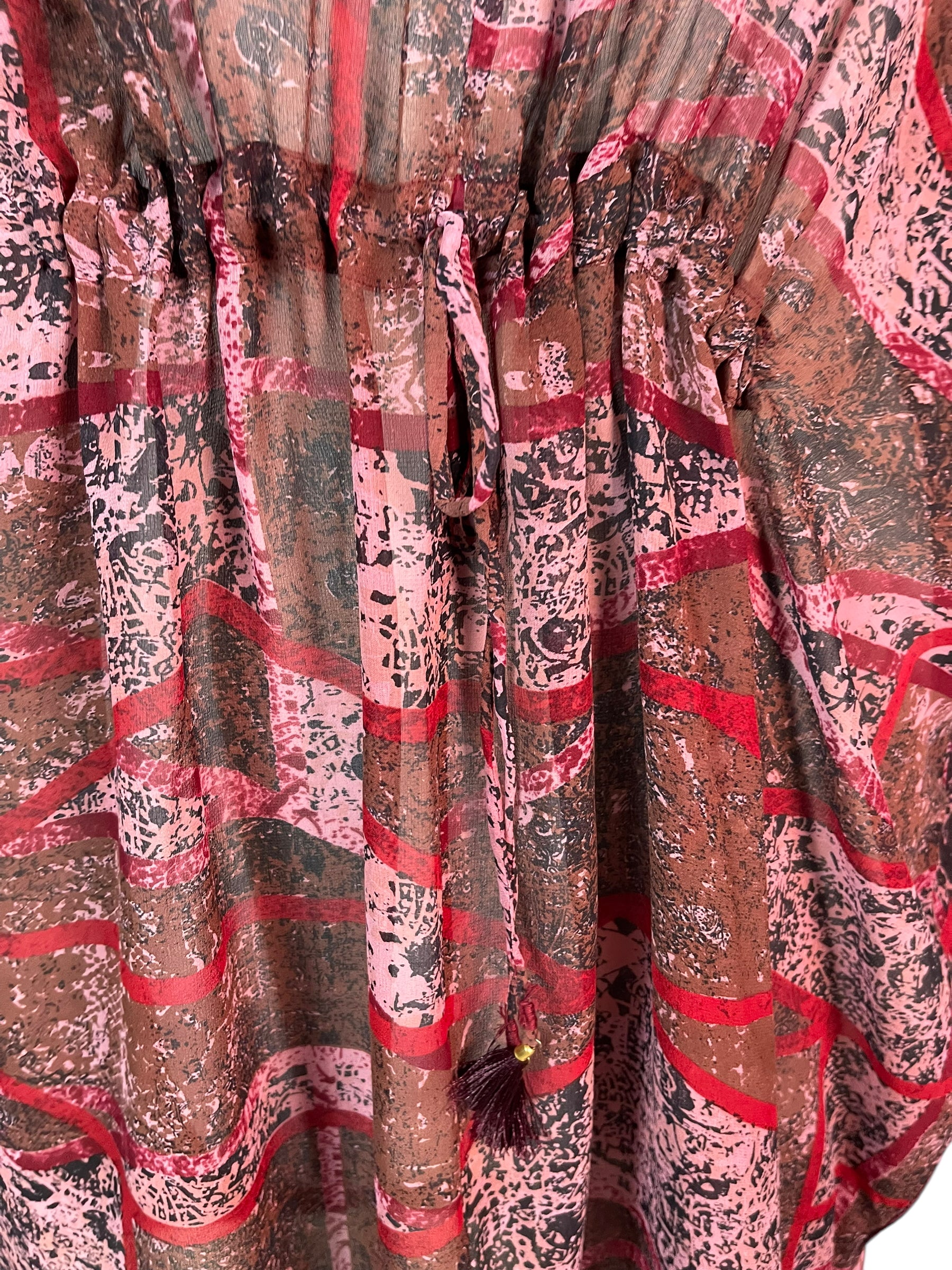 PRG6357 Sheer Avatar Pure Silk Maxi Kaftan