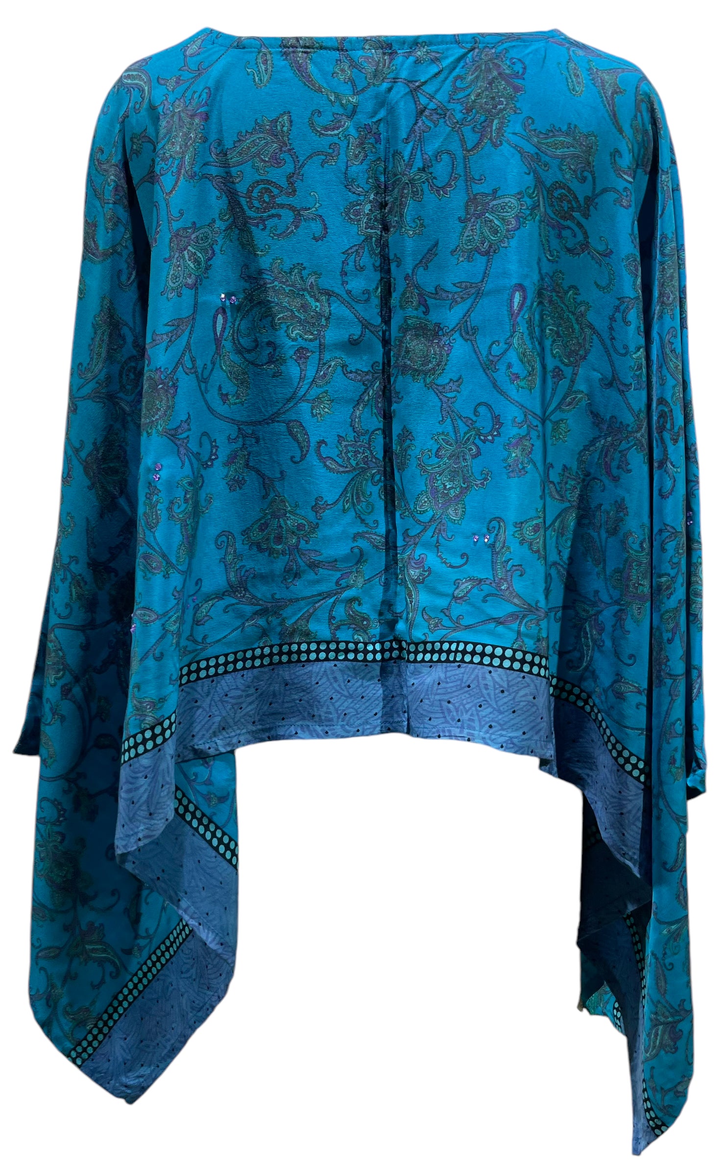 PRC5200  Wabi Sabi Pure Silk Capelet Poncho