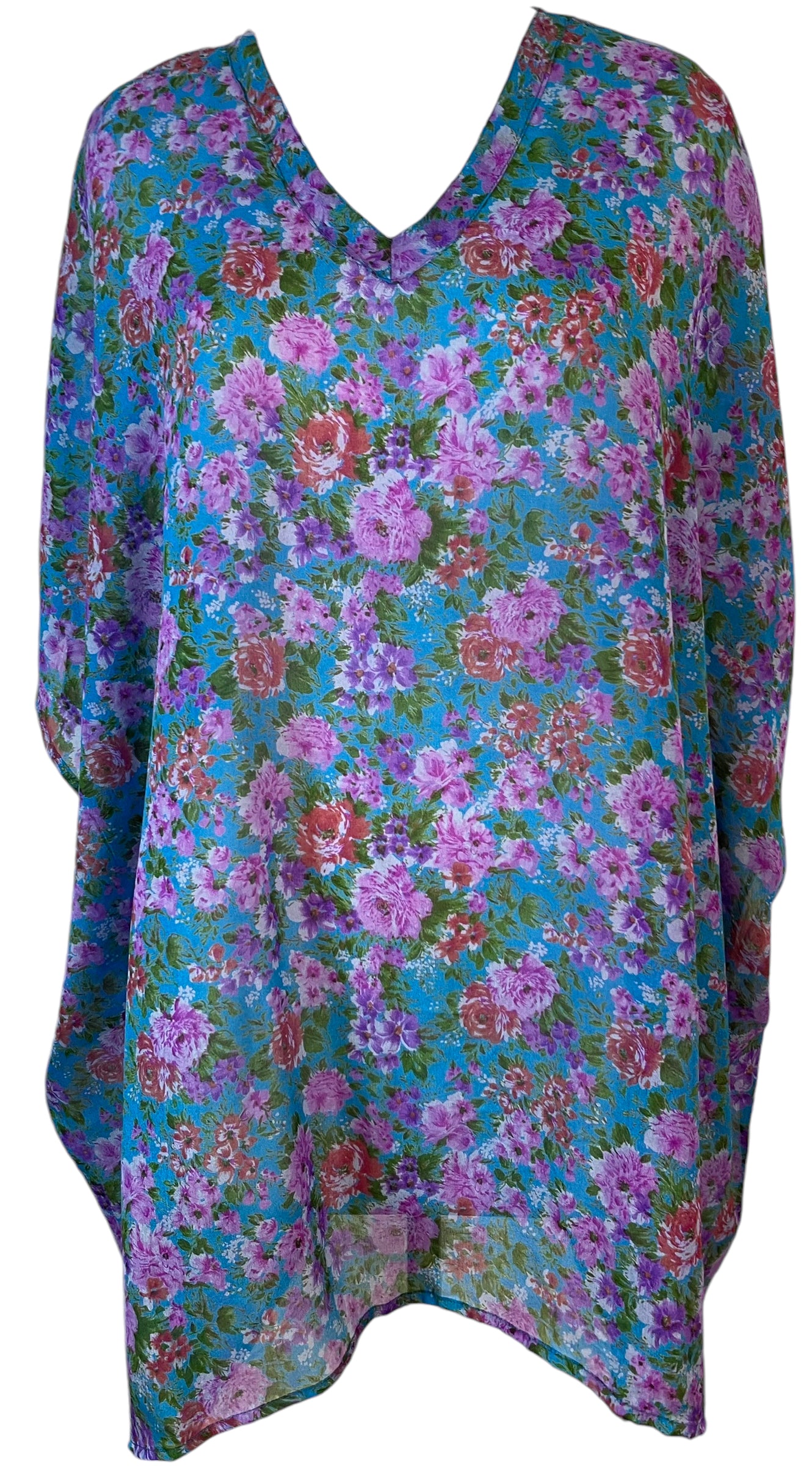 PRC5925 Avatar Pure Silk Short Kaftan Tunic