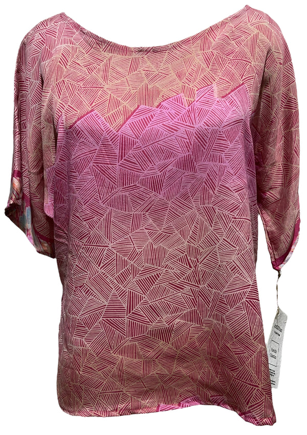 PRC3851 Avatar Pure Silk Side Slit Top