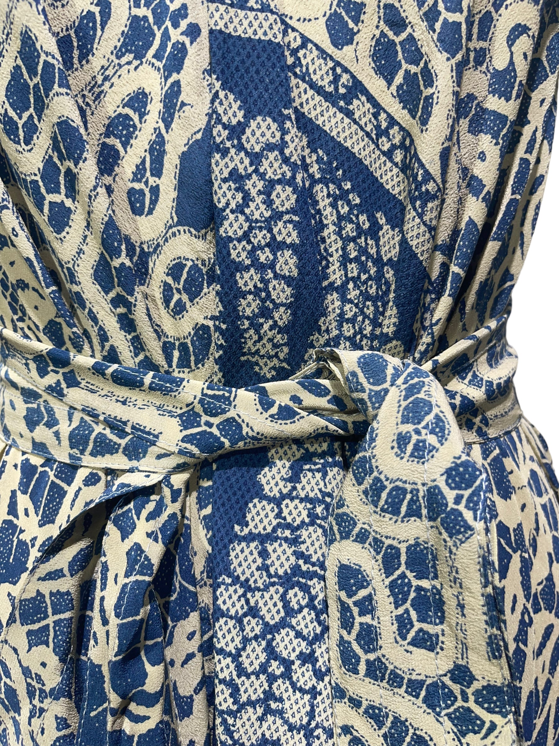 PRC4376 Avatar Pure Silk Maxi Dress with Belt