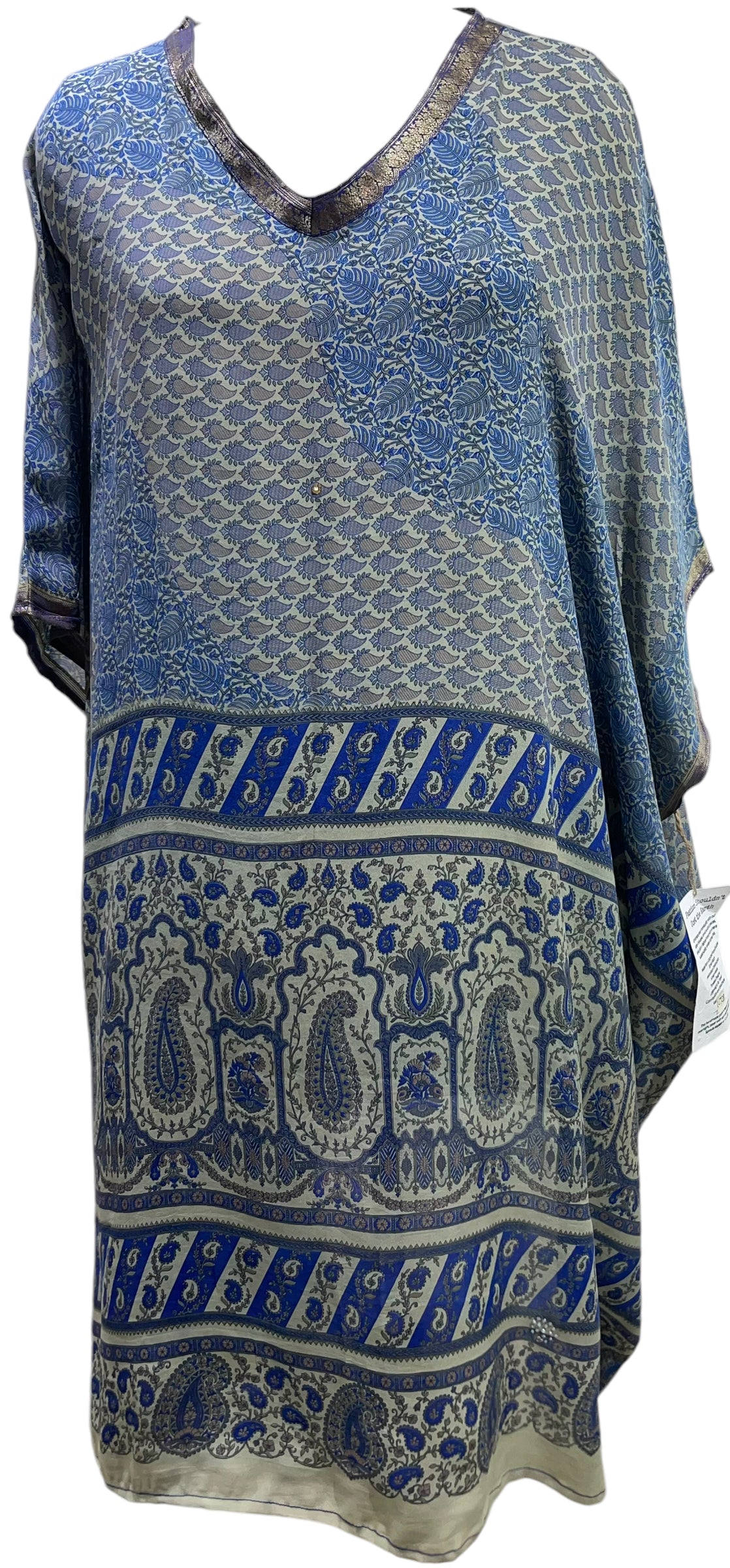 PRC5738 Avatar Pure Silk Midi Length Kaftan