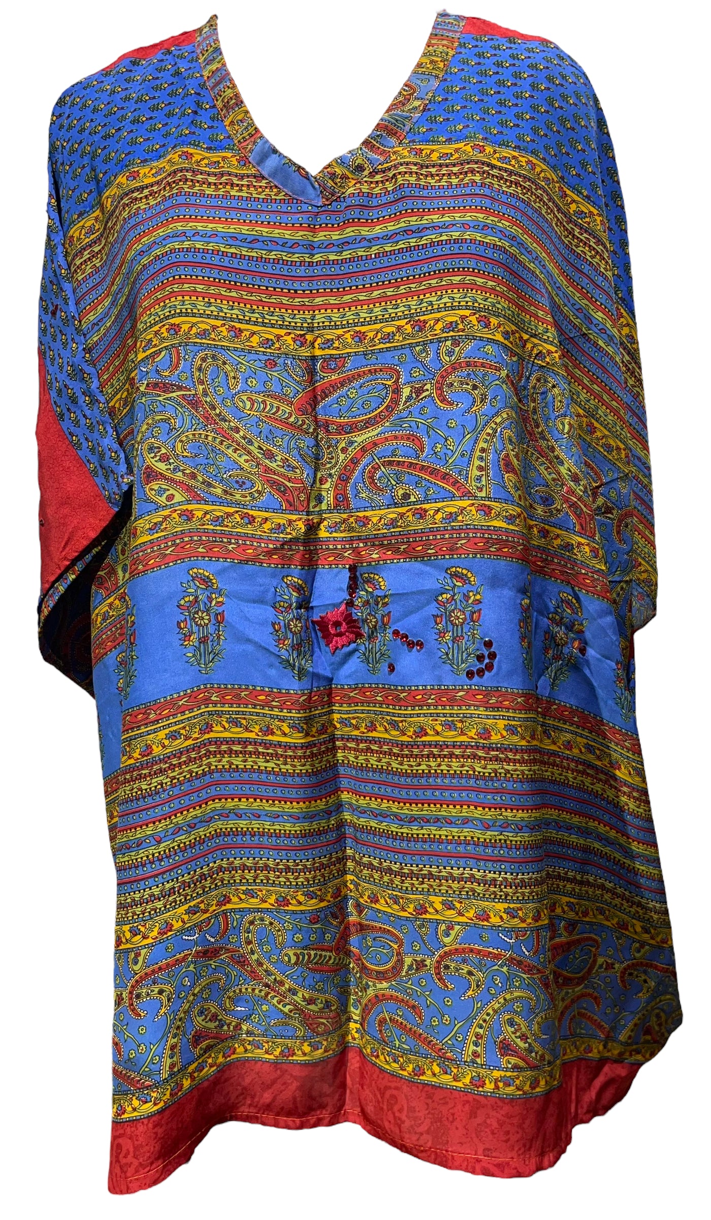 PRC5120 Avatar Pure Silk Short Kaftan Tunic