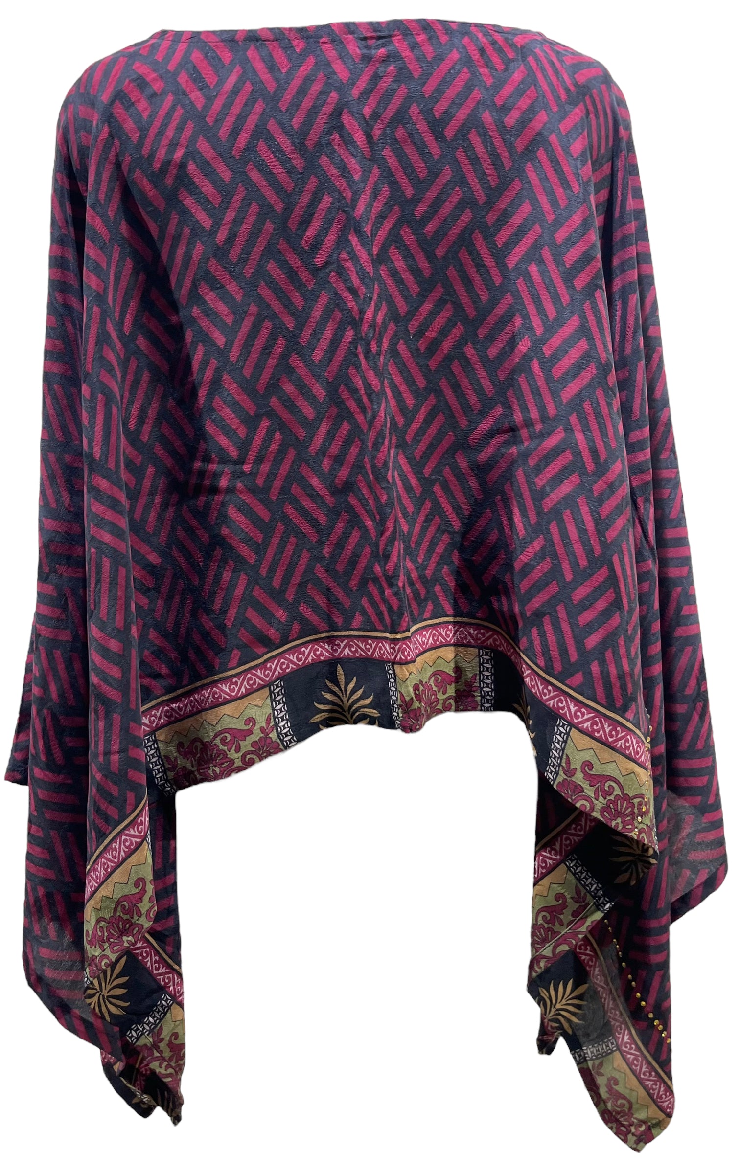 PRC5563 Avatar Pure Silk Capelet Poncho