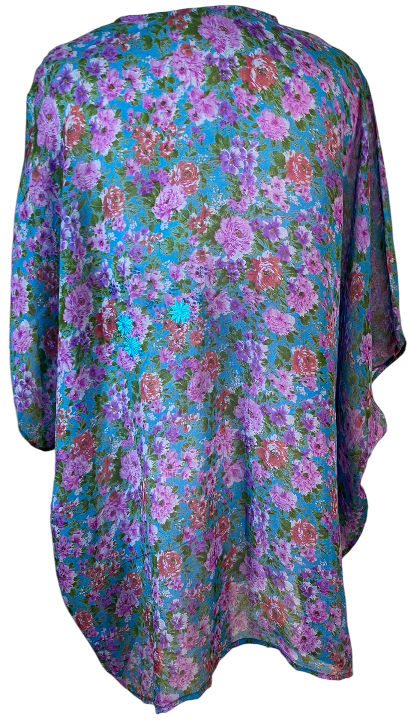 PRC5925 Avatar Pure Silk Short Kaftan Tunic