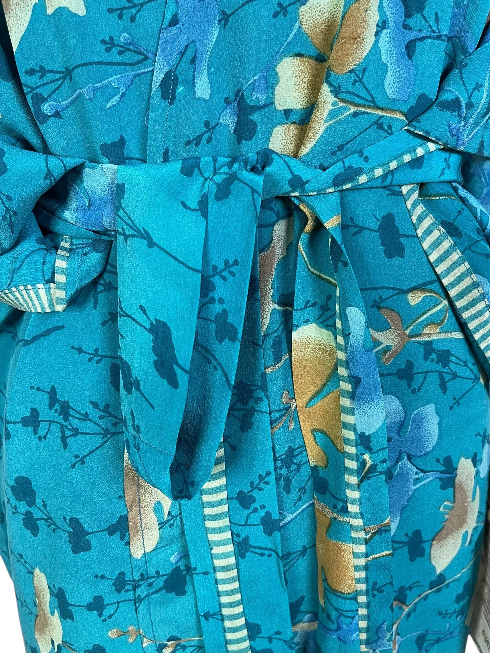 PRC6914 Avatar Pure Silk Kimono-Sleeved Jacket with Belt